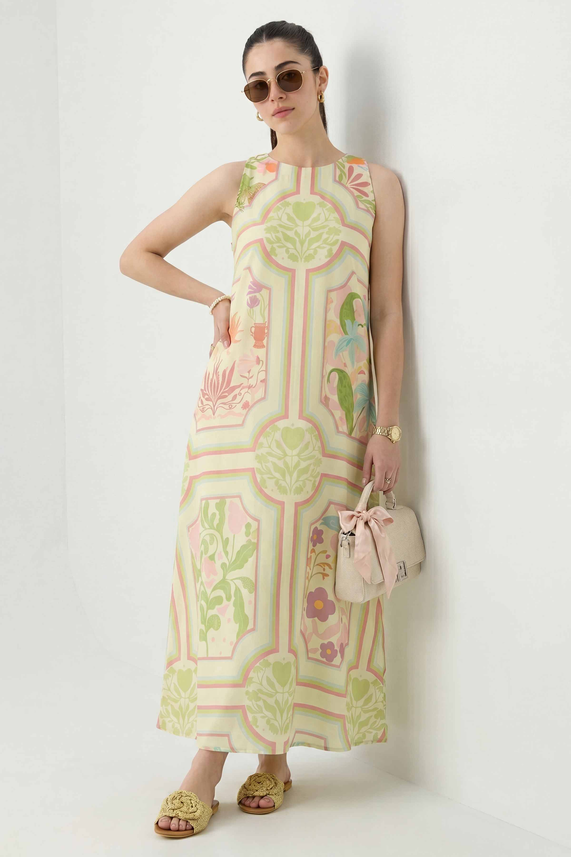Printed Dress - AS26-91 - Image 4