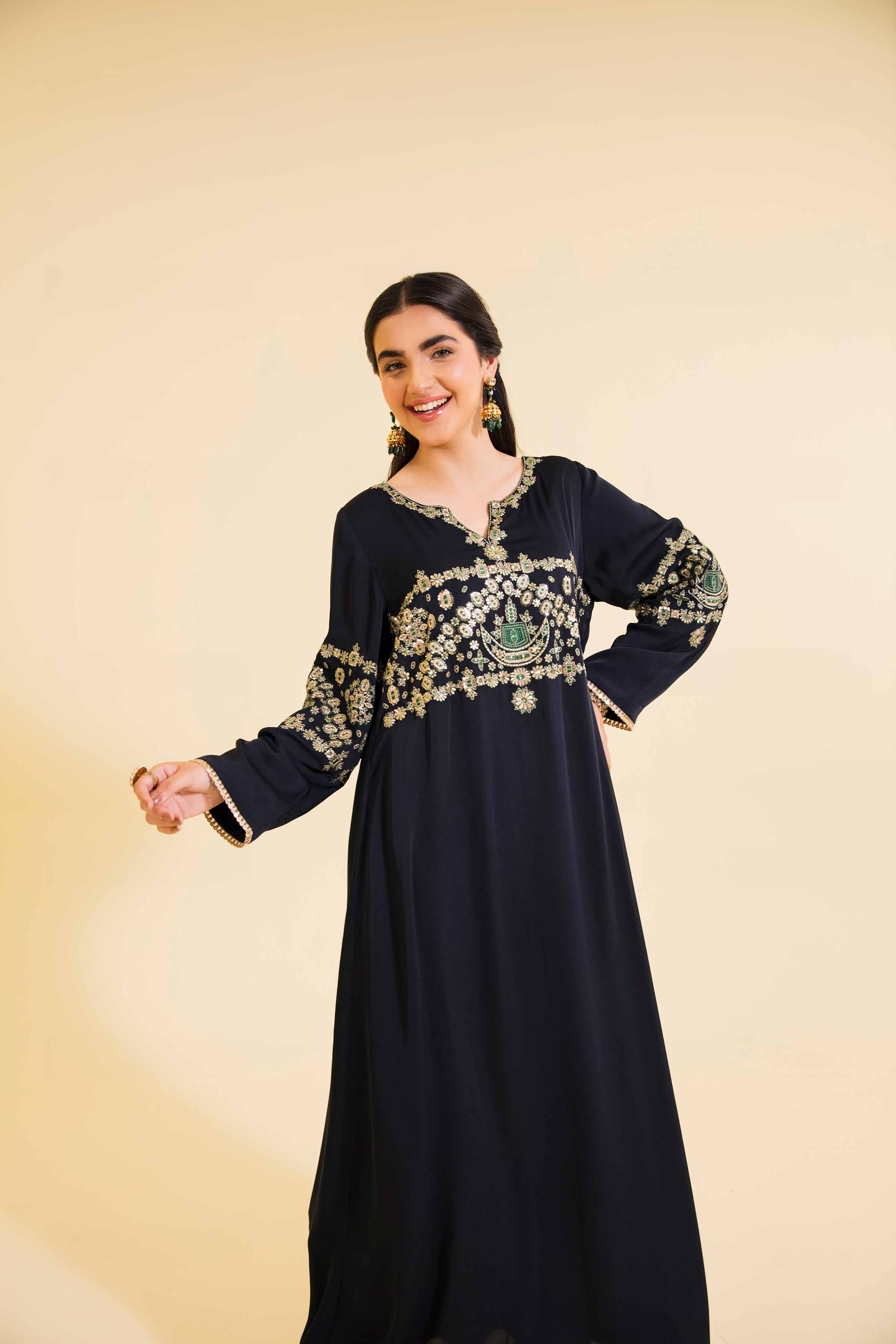 Embroidered Long Dress - FE24-15 - Image 6