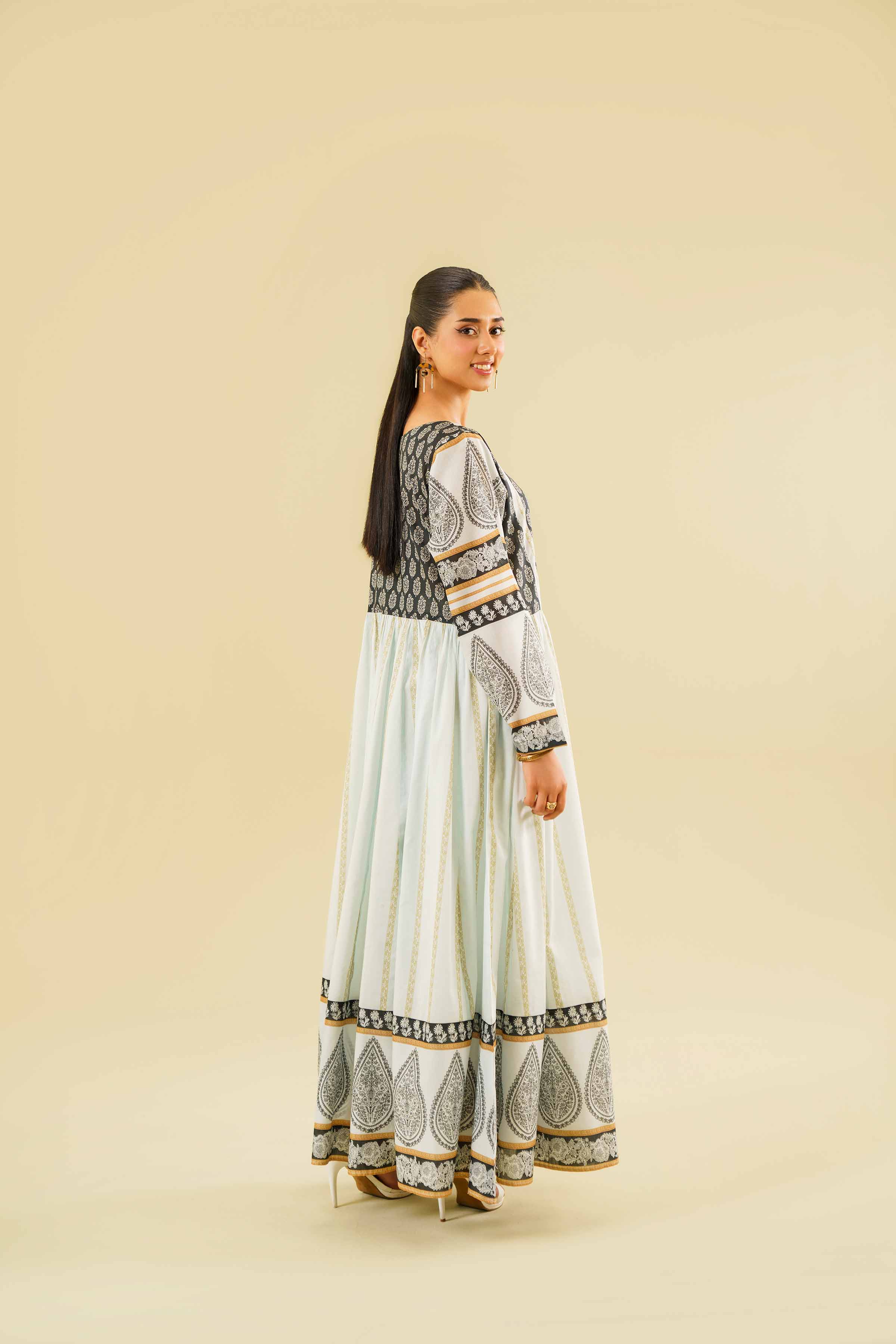 Printed Long Dress - FE24-52 - Image 3