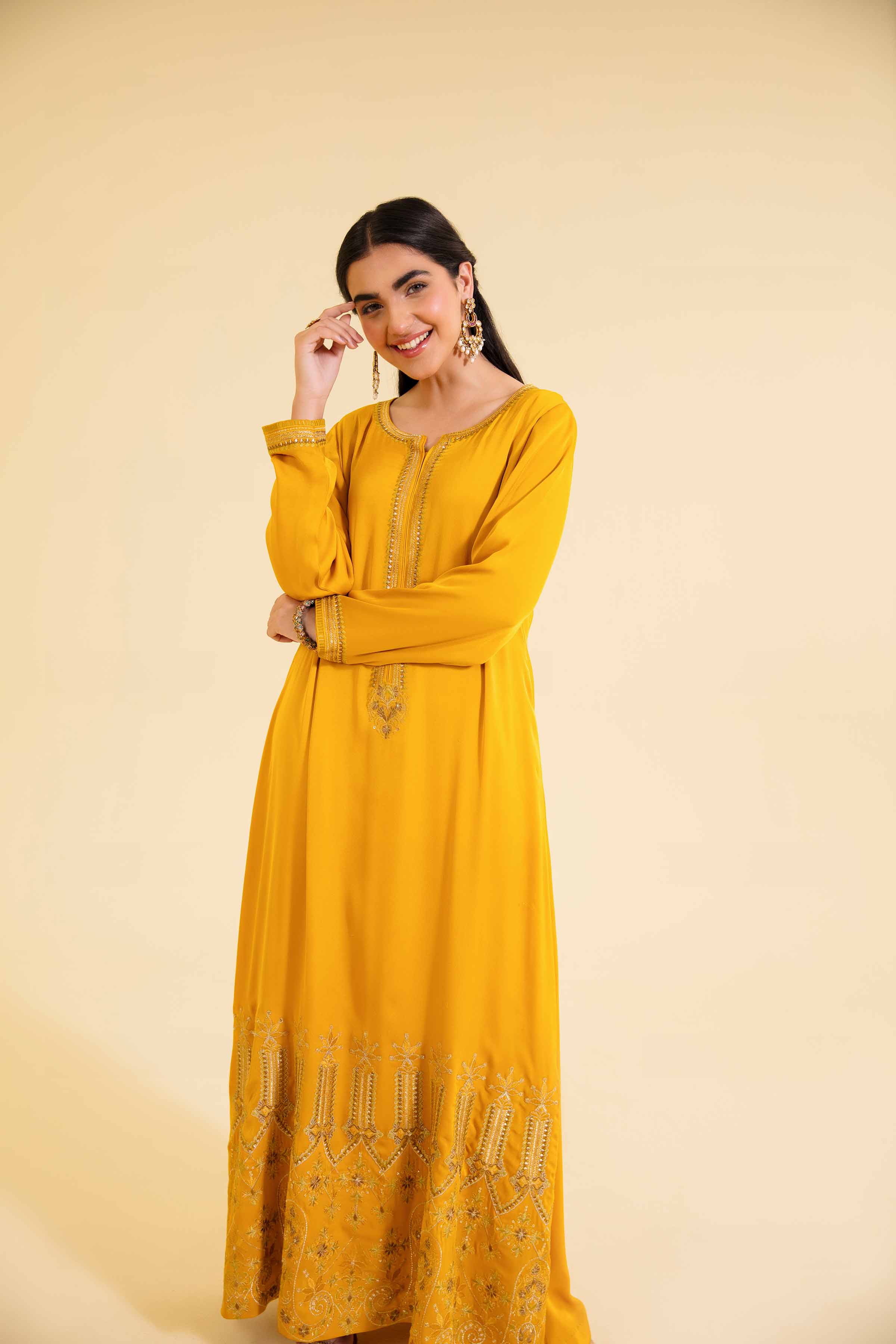Embroidered Long Dress - FE24-73 - Image 5