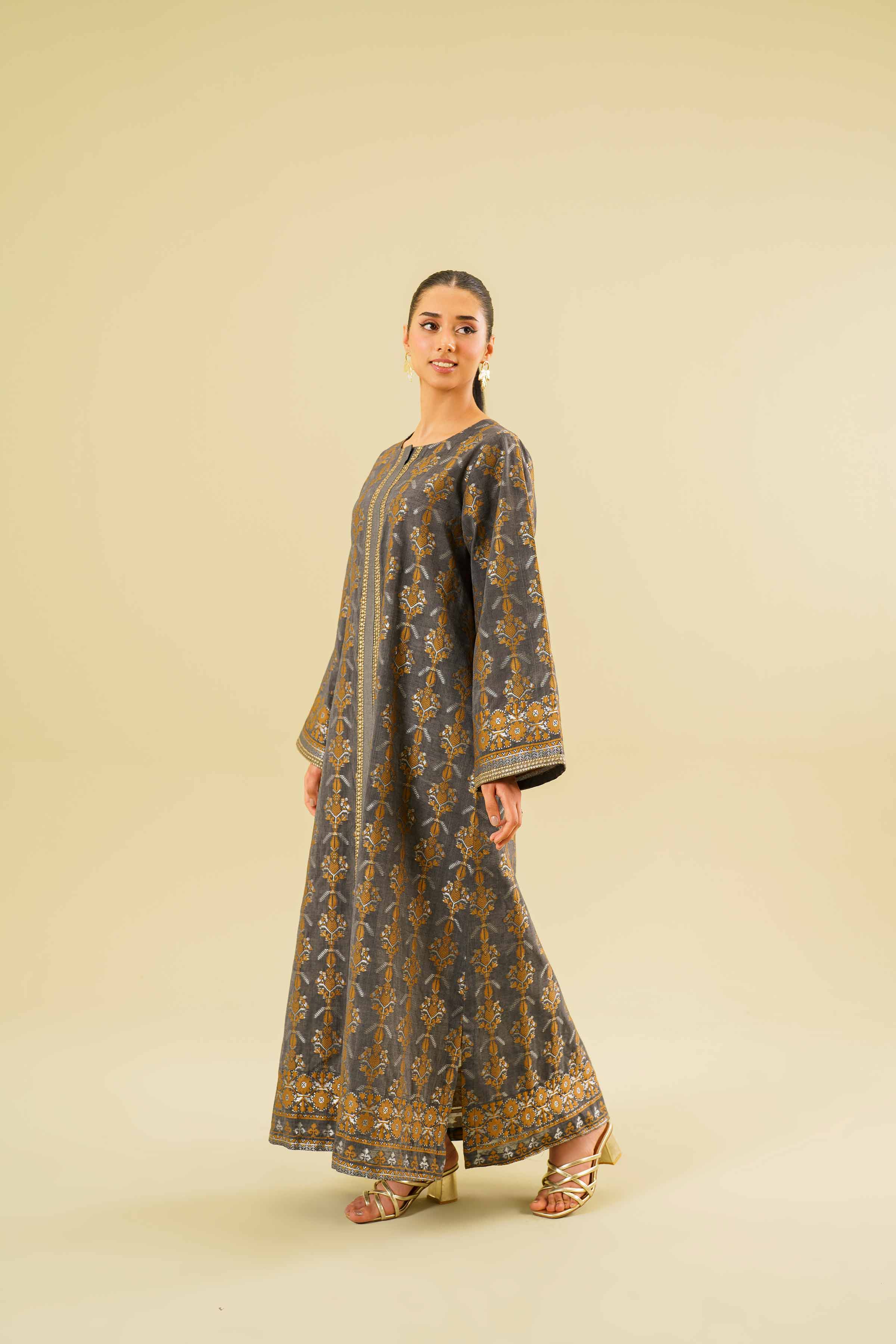 Printed Long Dress - FE24-78 - Image 4