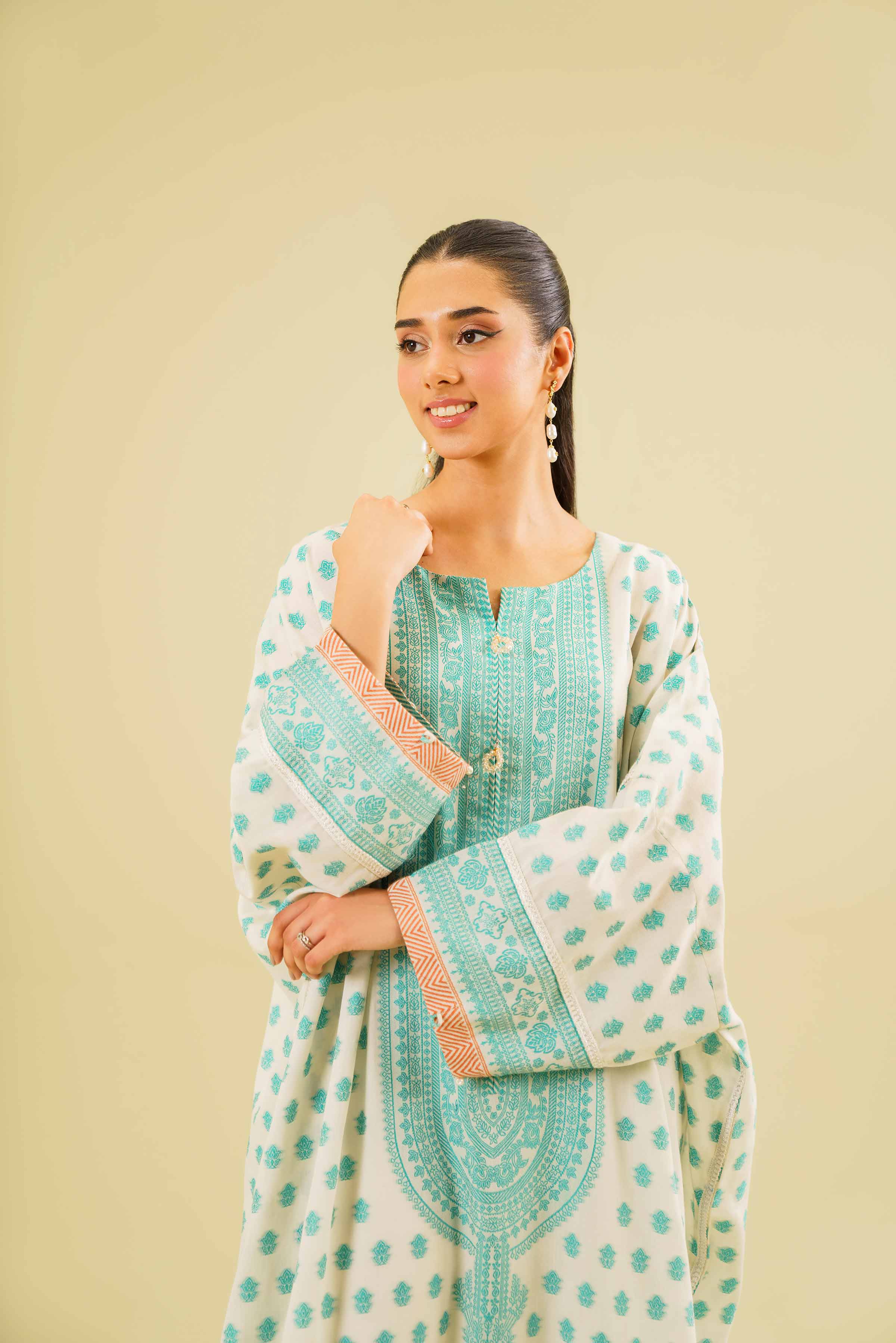 Printed Long Dress - FE24-80 - Image 4