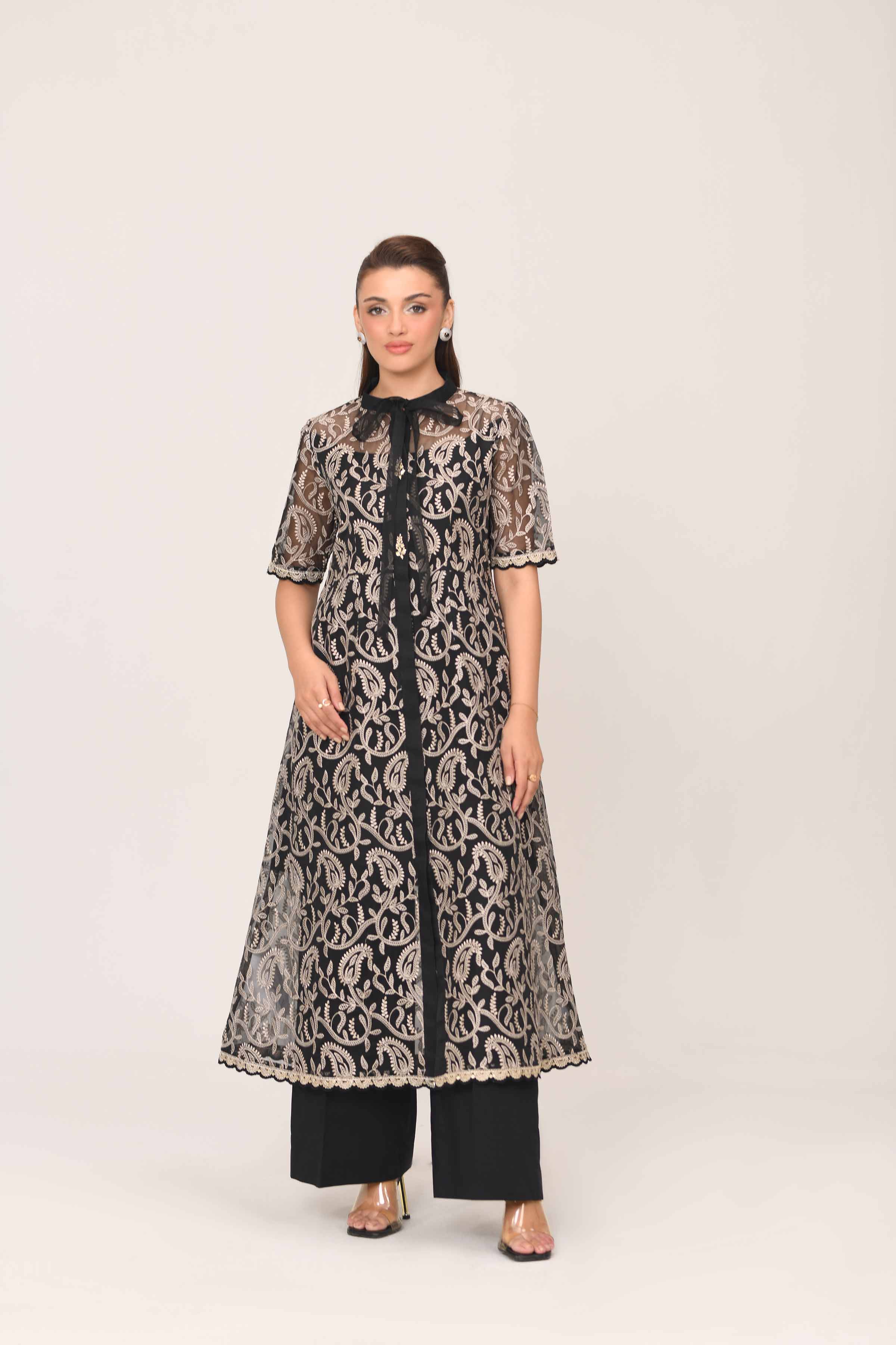 Embroidered Dress - FE25-45 - Image 4