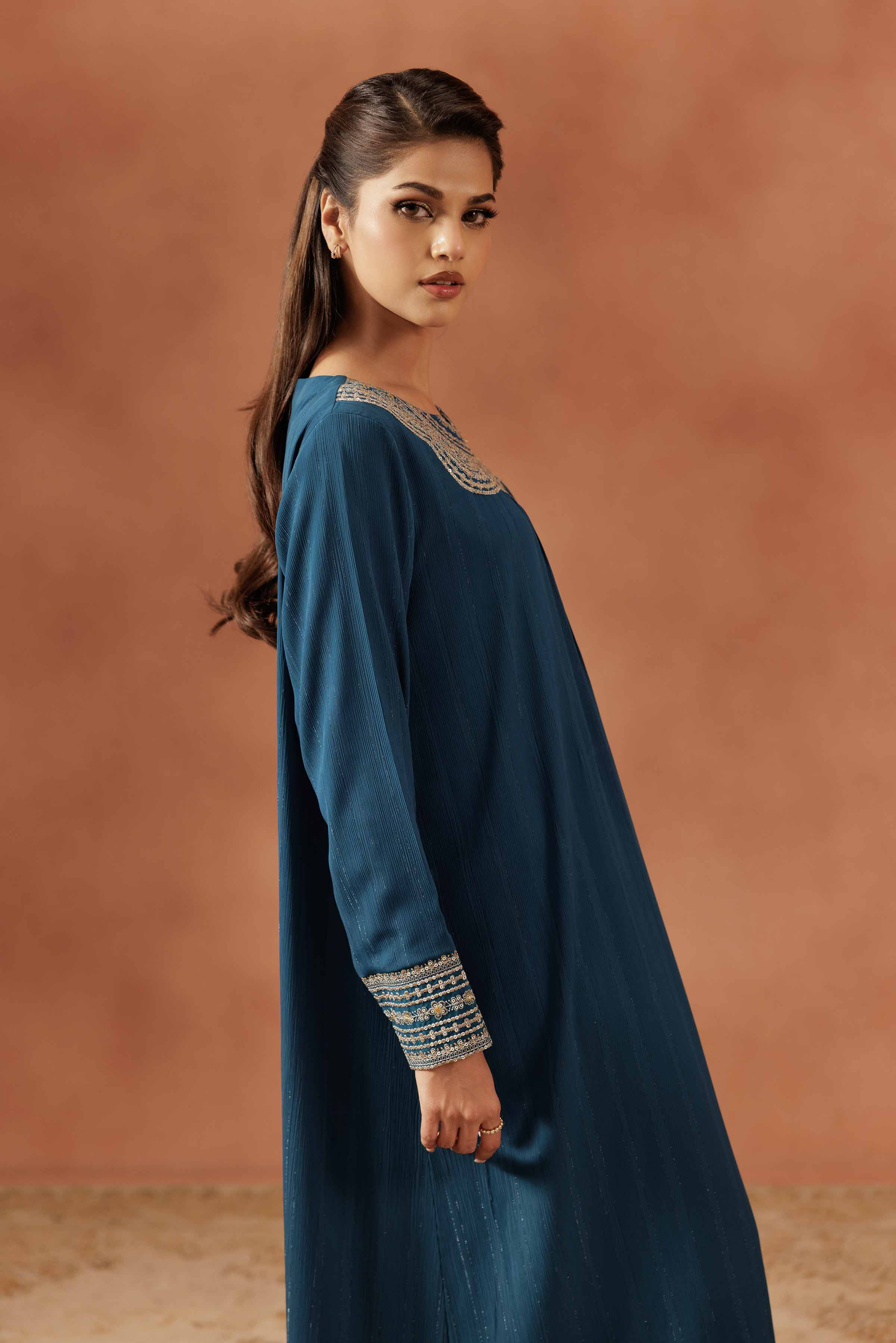 Embroidered Dress - FE25-56 - Image 3