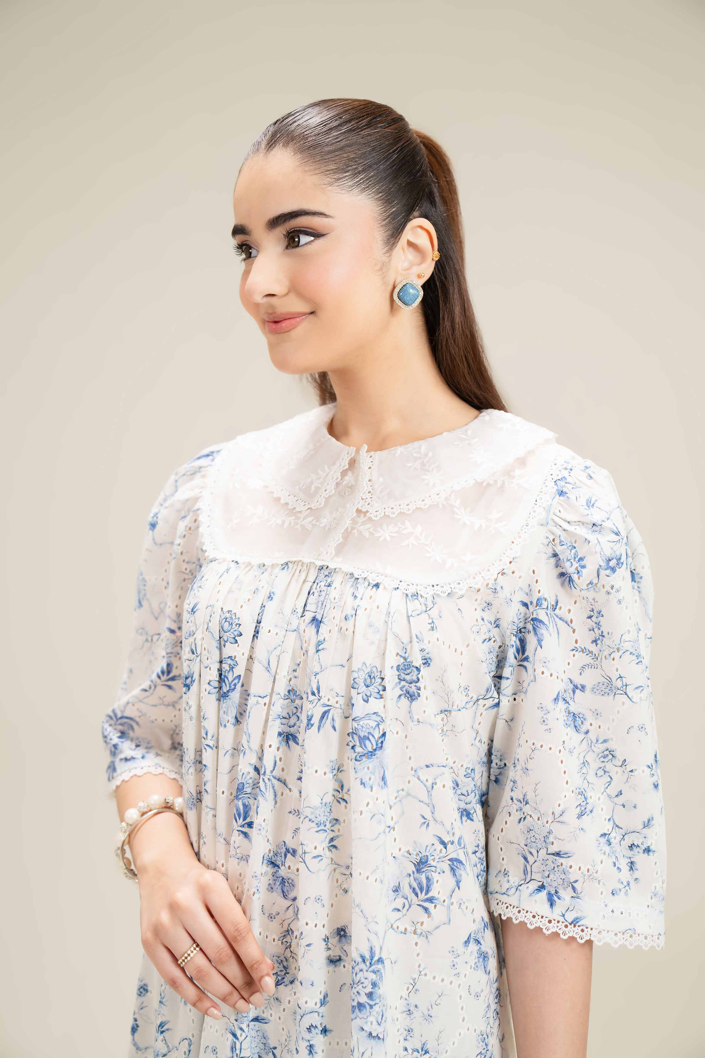 Printed Embroidered Dress - FE25-86 - Image 6