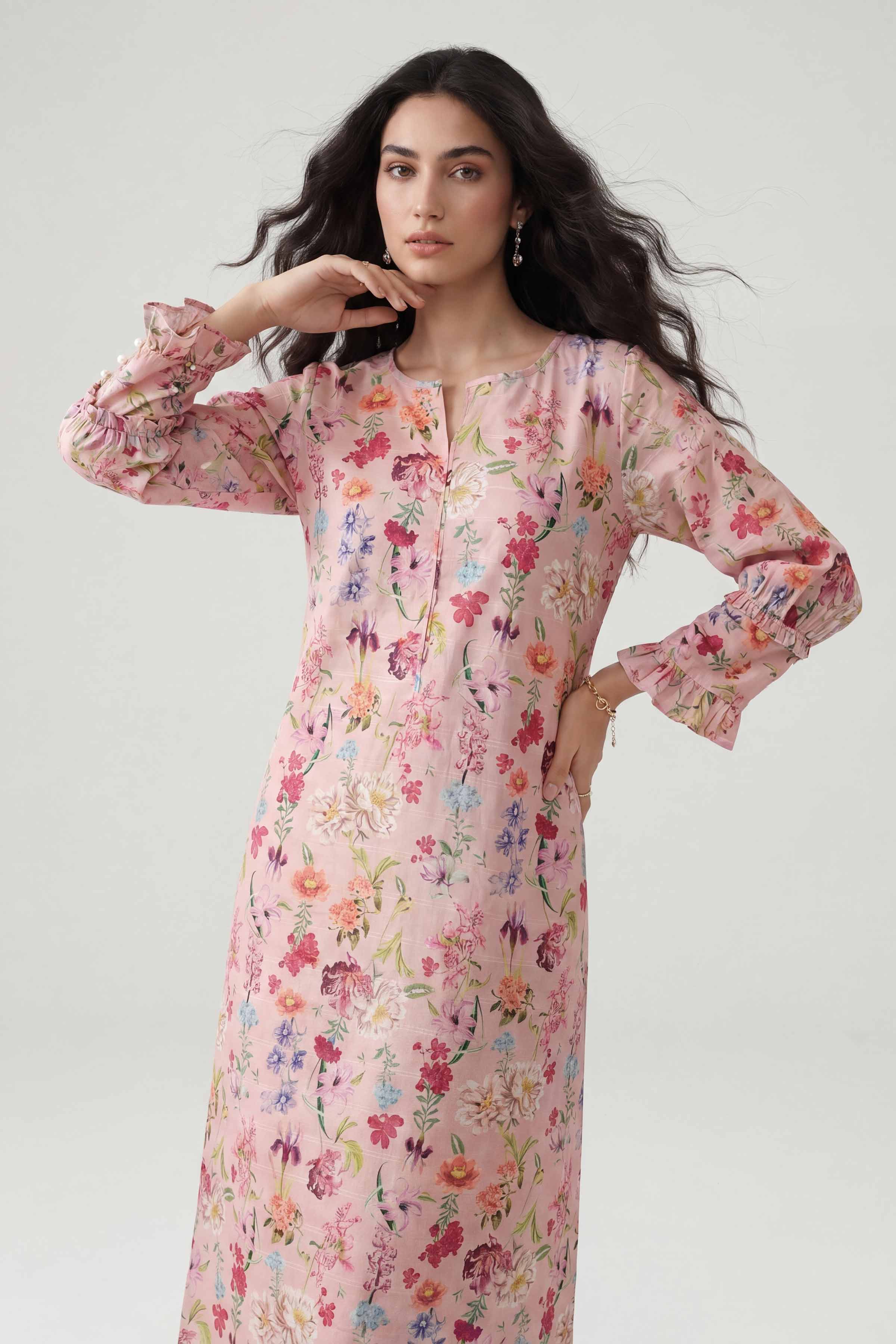 Printed Dress - FE26-46 - Image 4