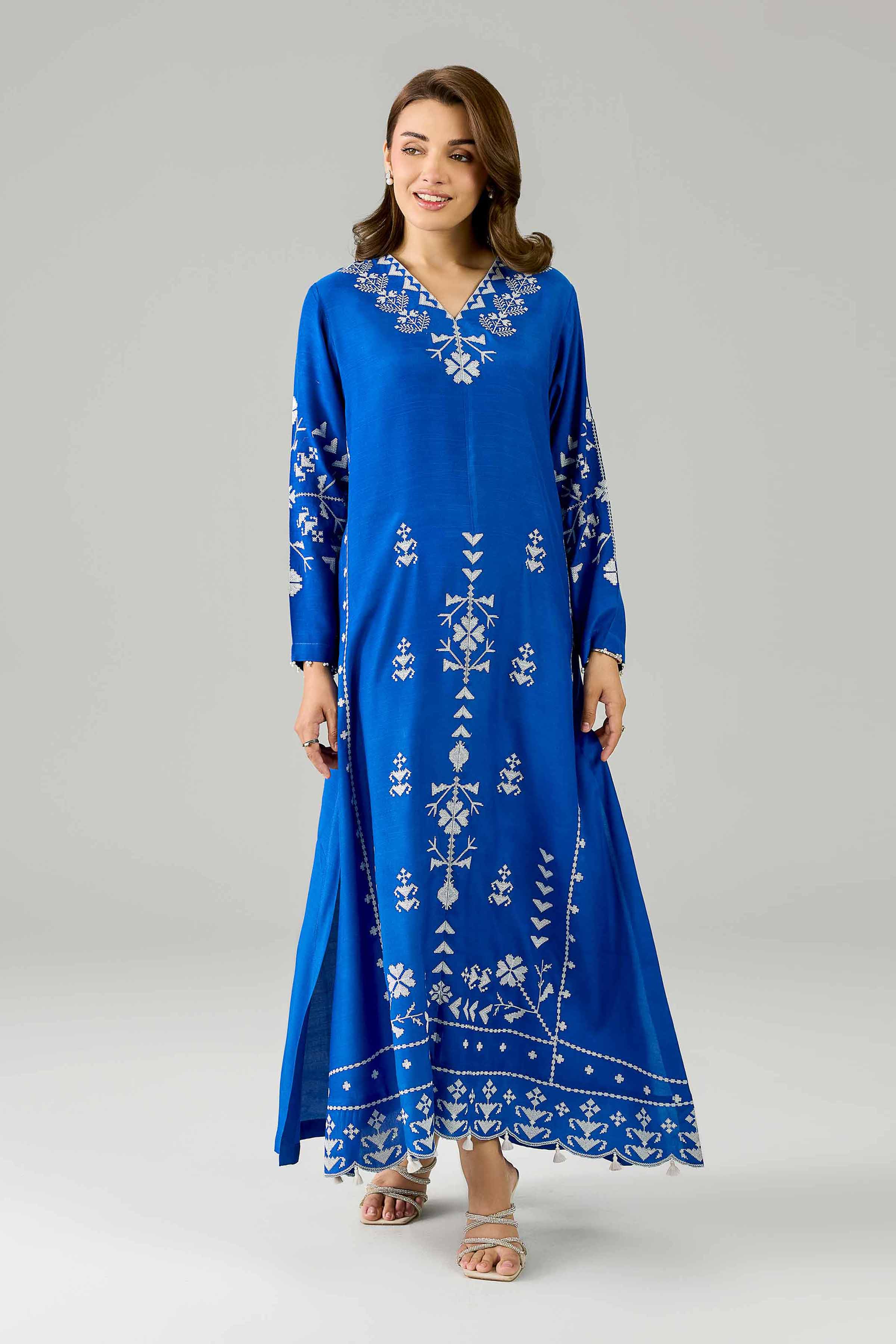 Embroidered Dress - FE26-82 - Image 4