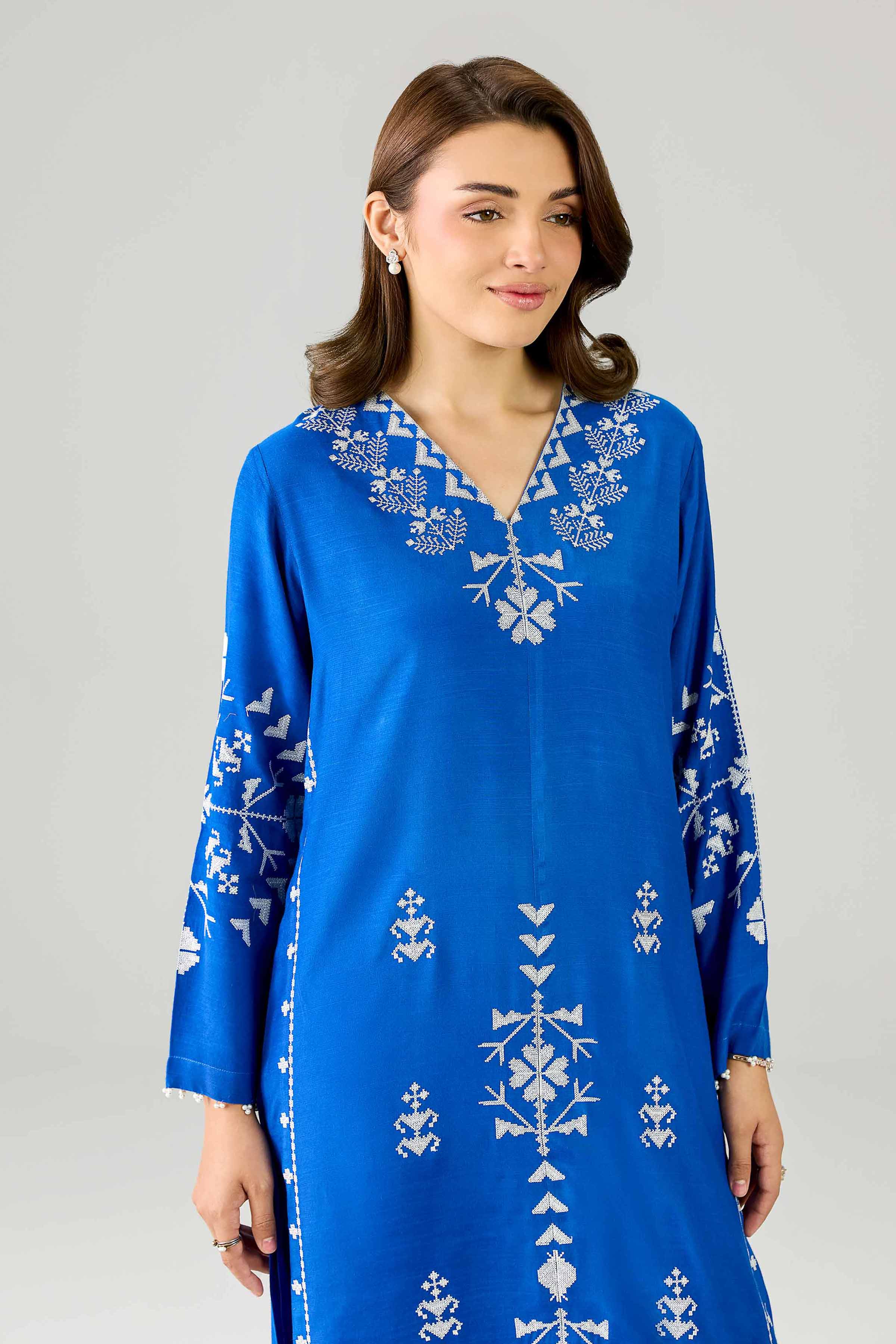 Embroidered Dress - FE26-82 - Image 5