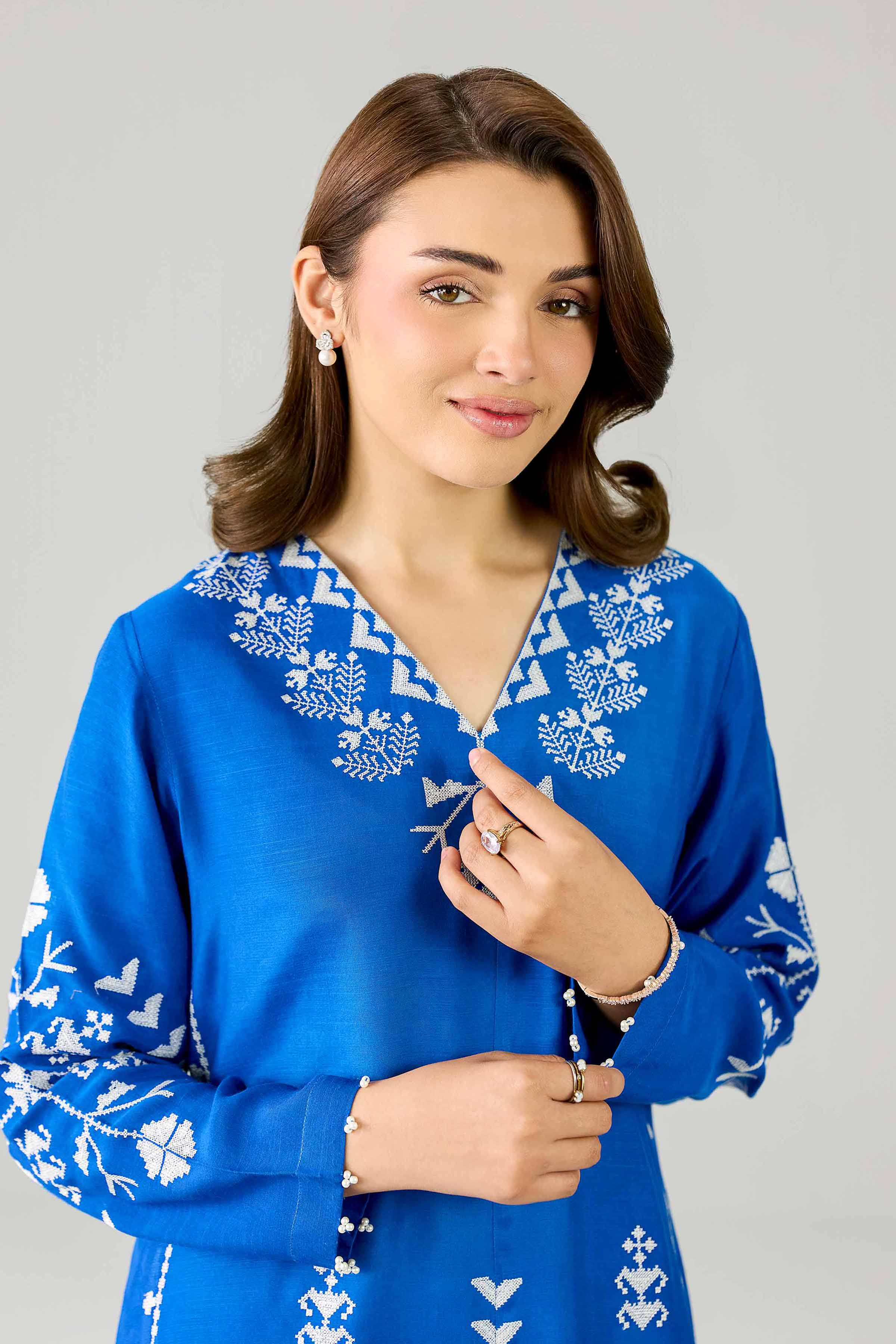 Embroidered Dress - FE26-82 - Image 6