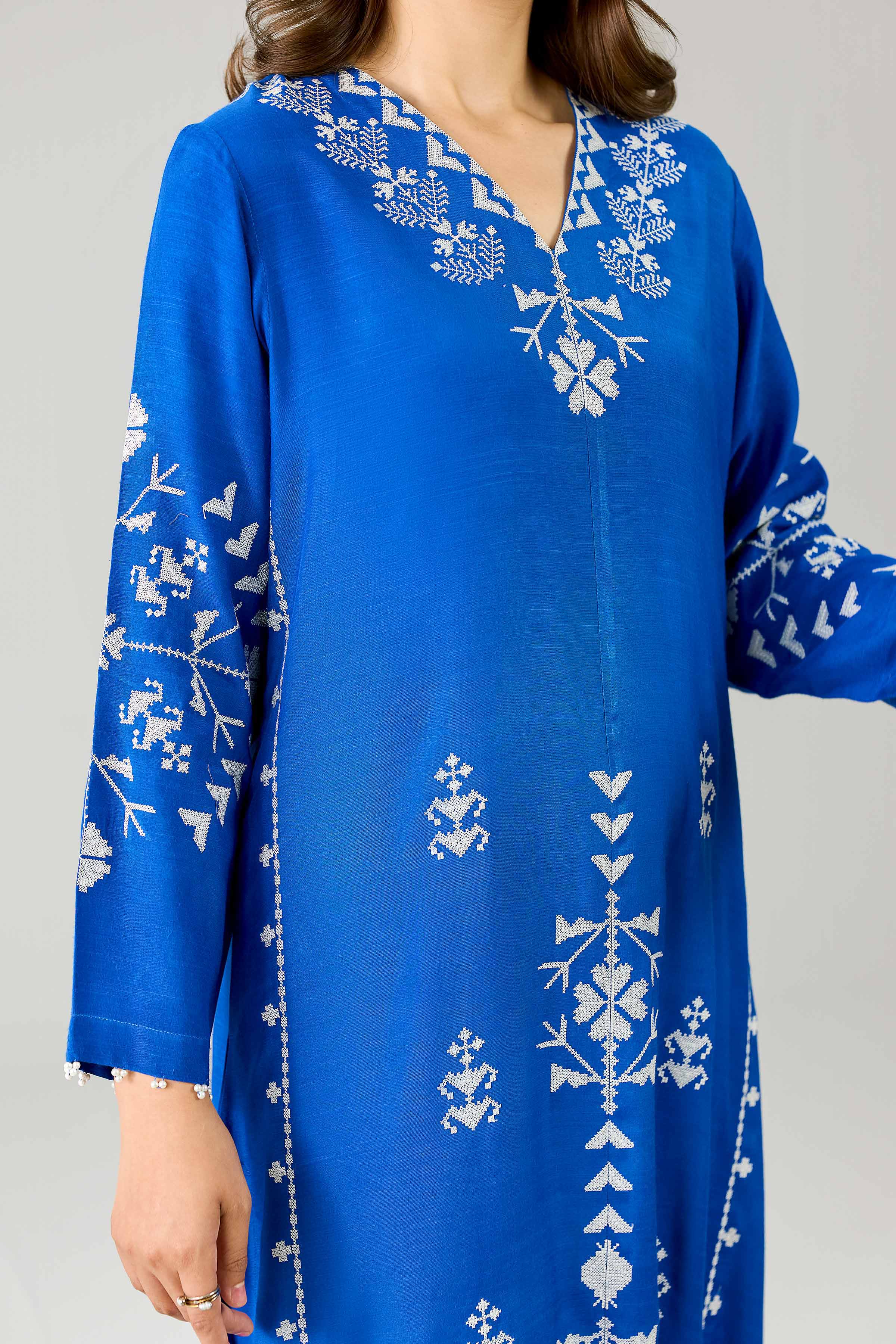 Embroidered Dress - FE26-82 - Image 7