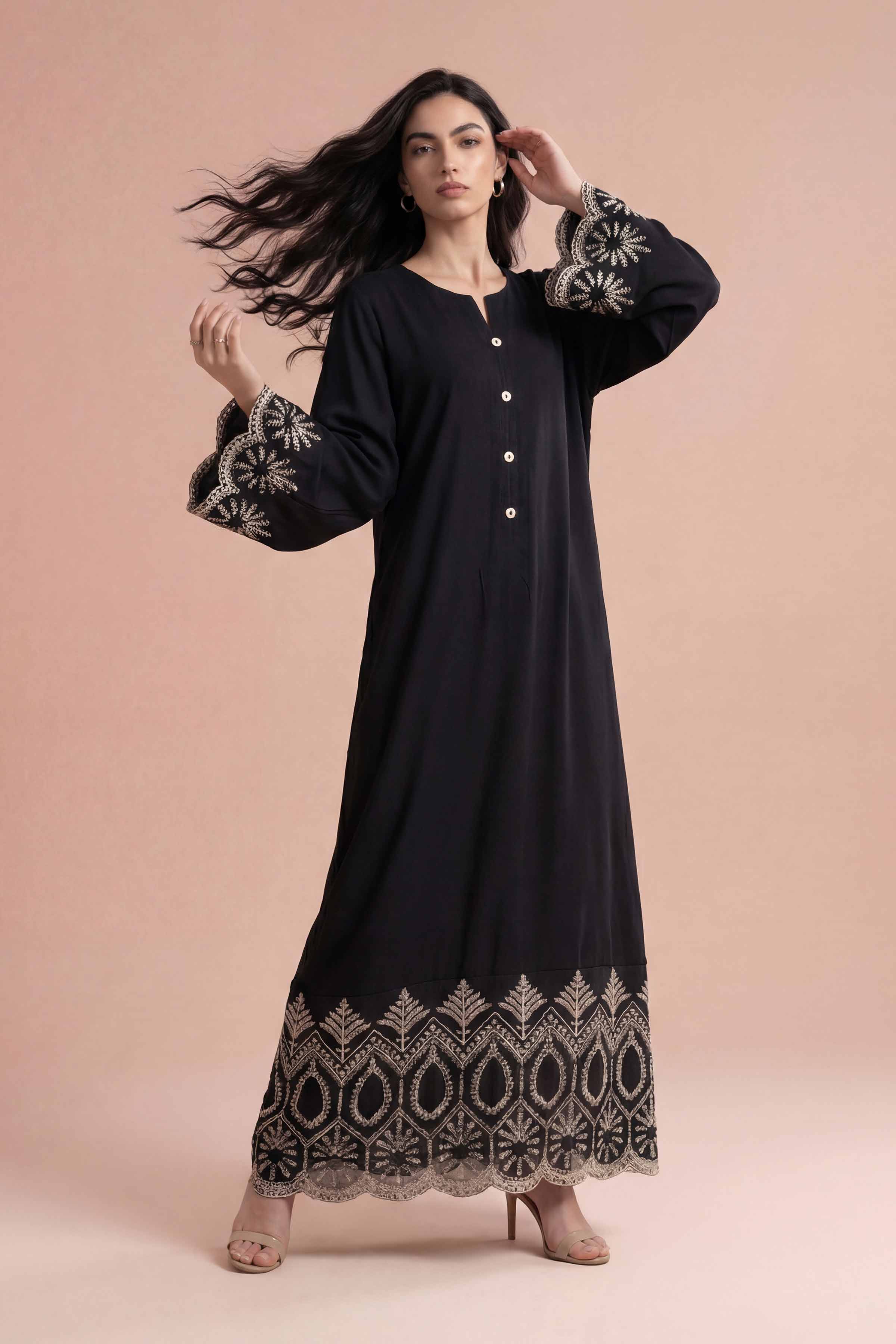 Embroidered Dress - FE26-84 - Image 4