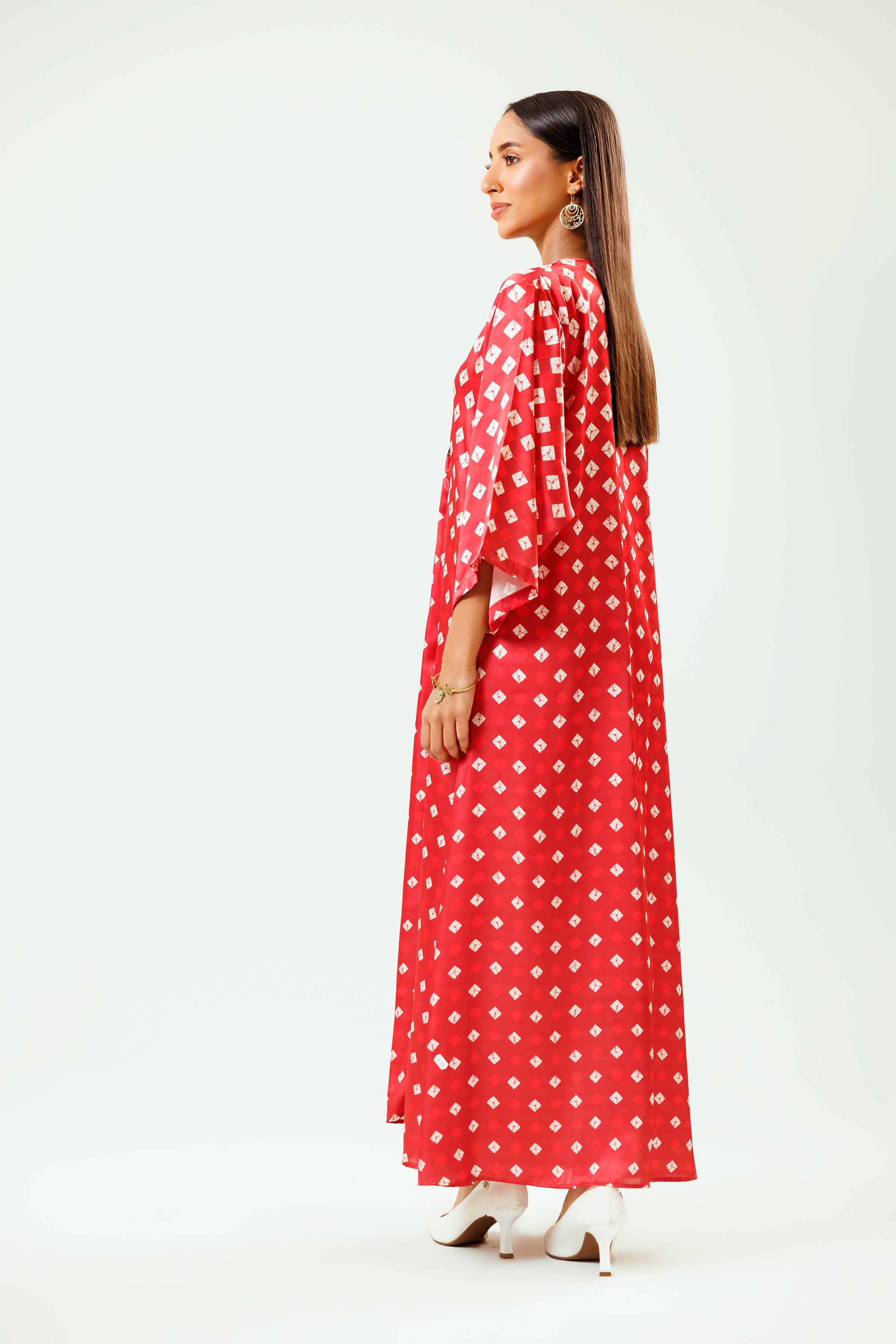 Printed Embroidered Dress - FSW24-07 - Image 3