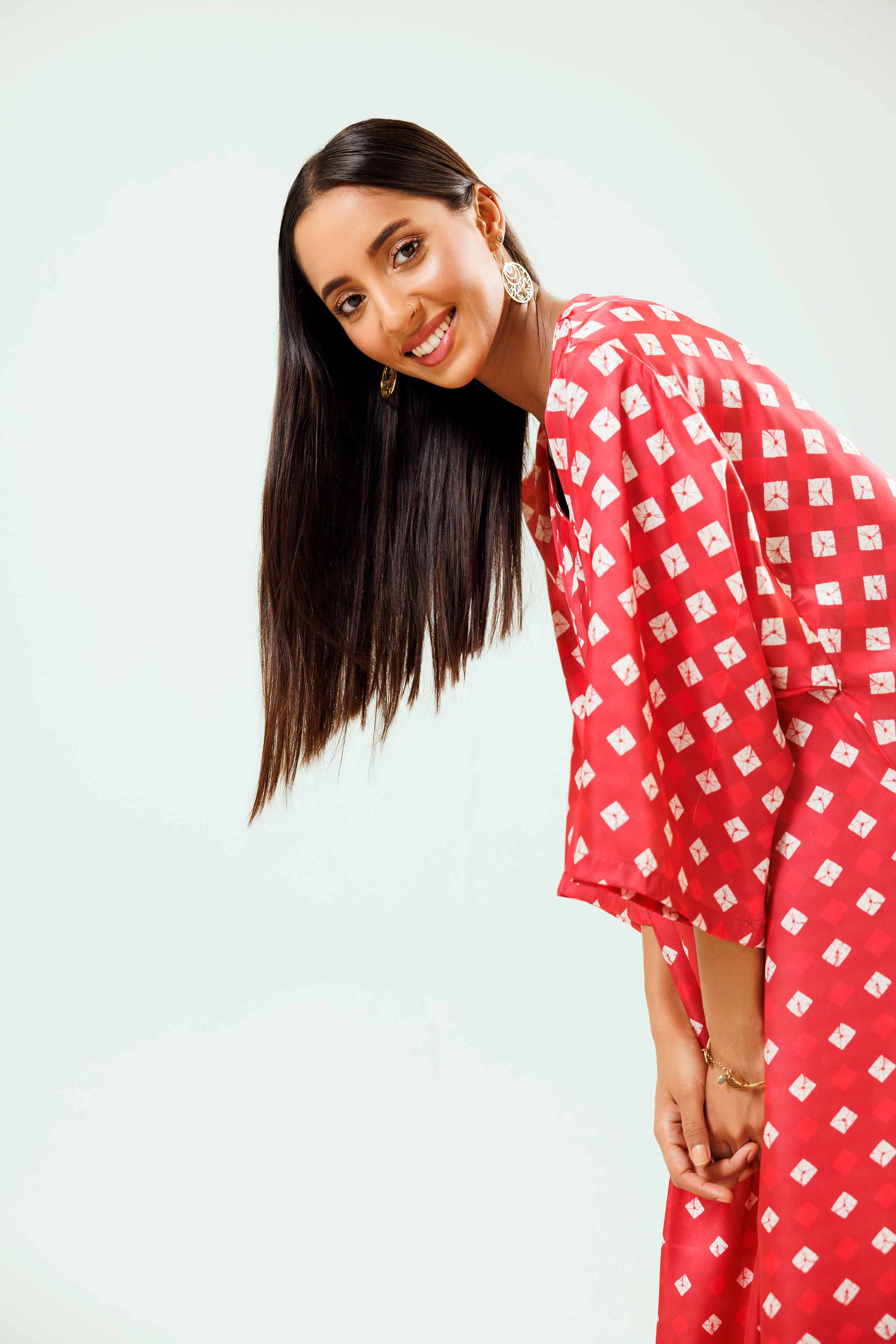 Printed Embroidered Dress - FSW24-07 - Image 4