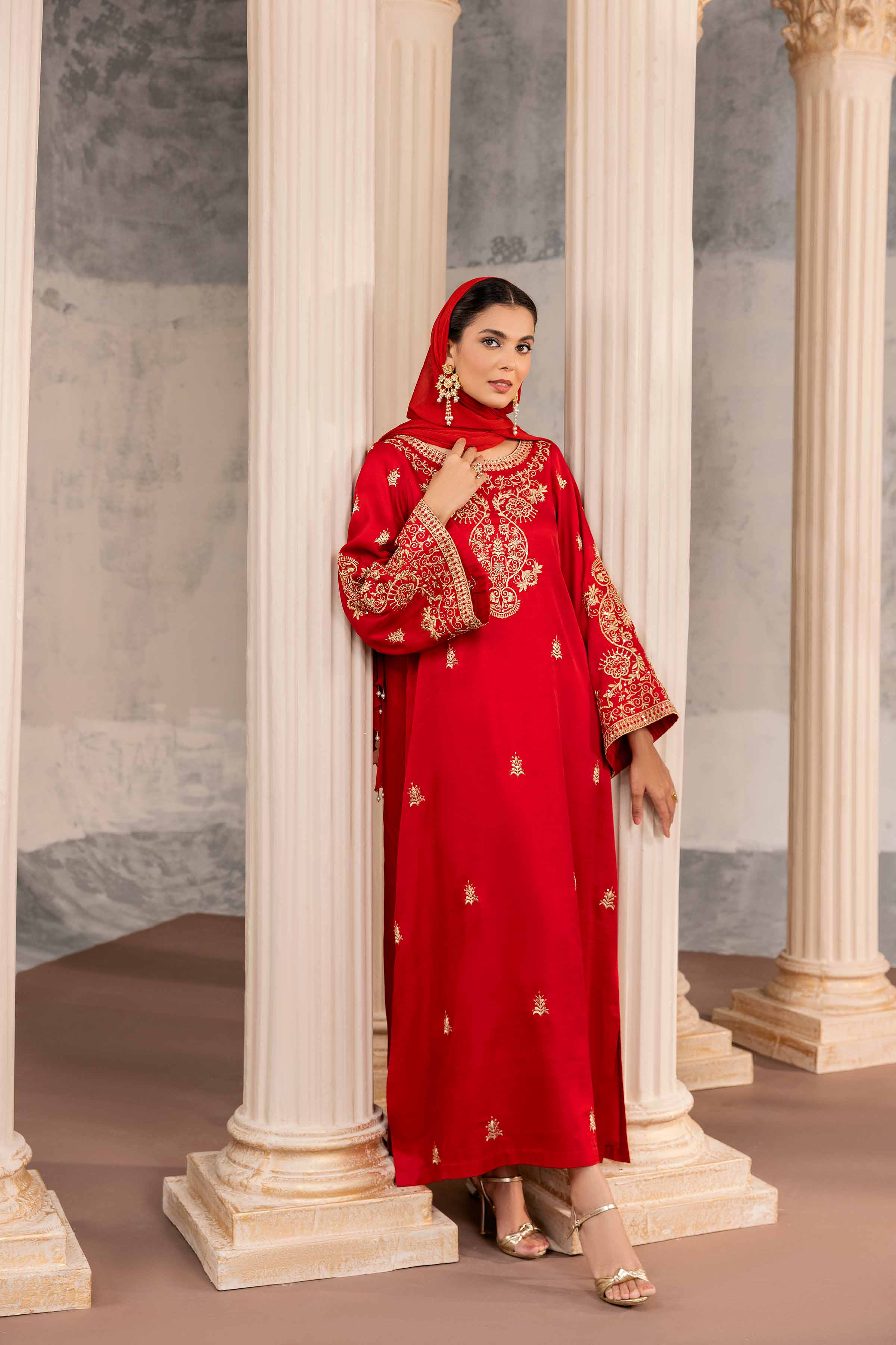 Embroidered Long Dress - FW23-01