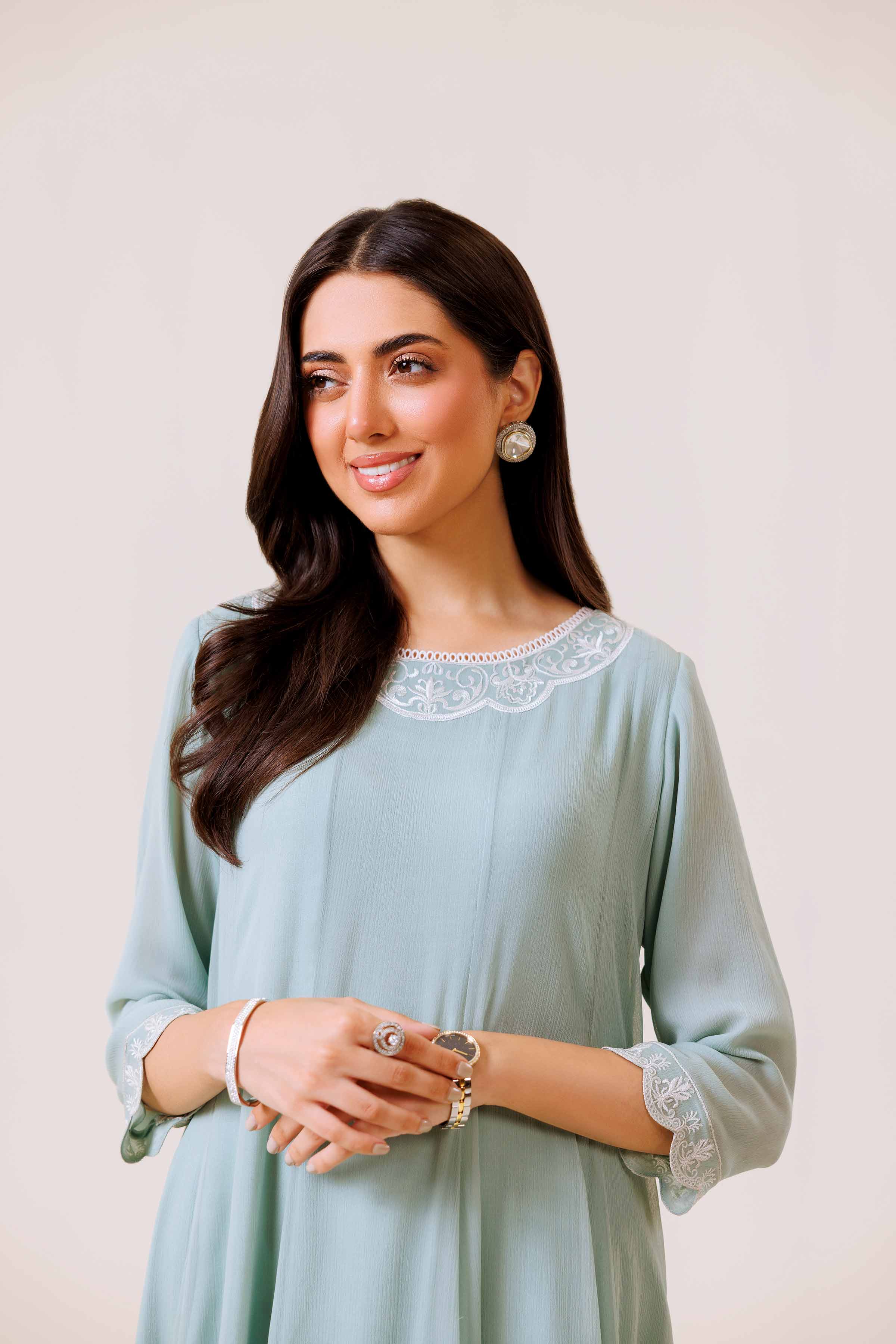 Embroidered Dress - KFE24-108 - Image 5