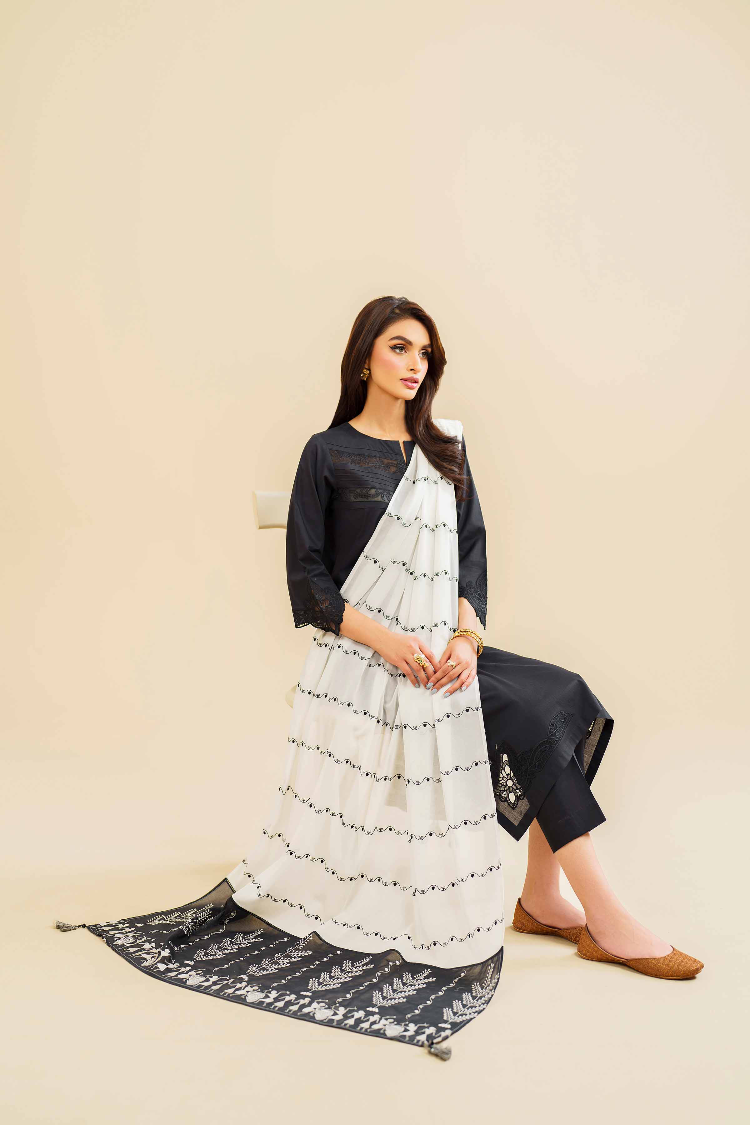 Embroidered Dupatta - KFE24-130 - Image 6