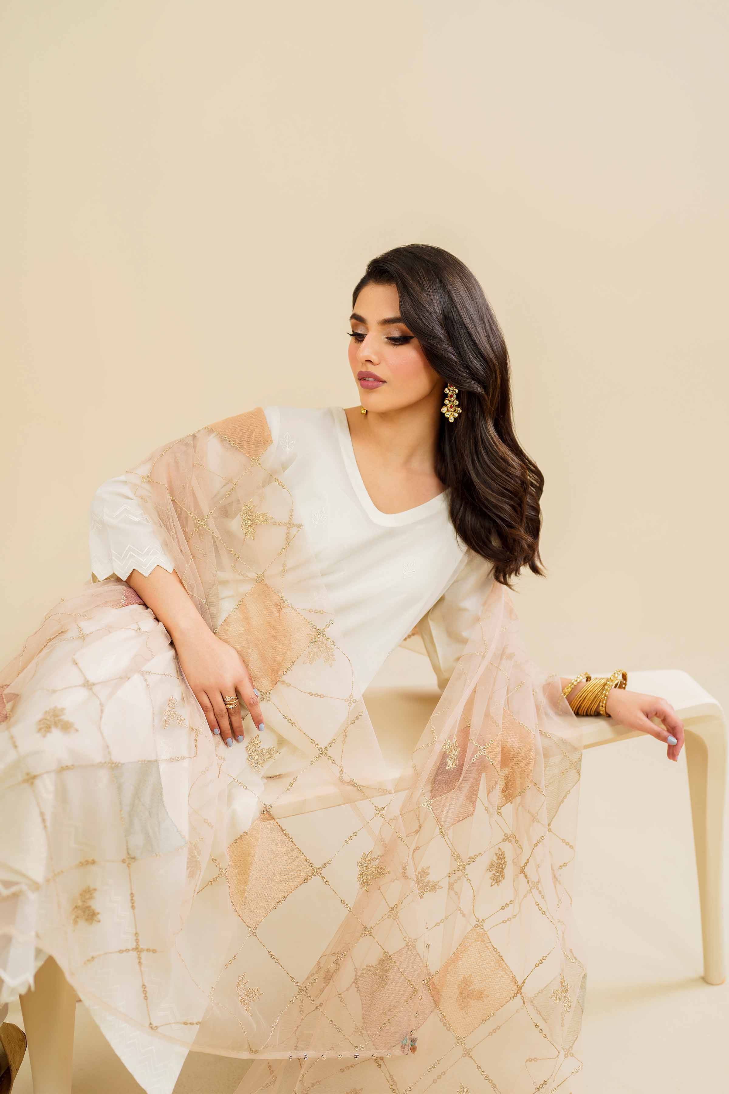 Embroidered Dupatta - KFE24-132 - Image 6