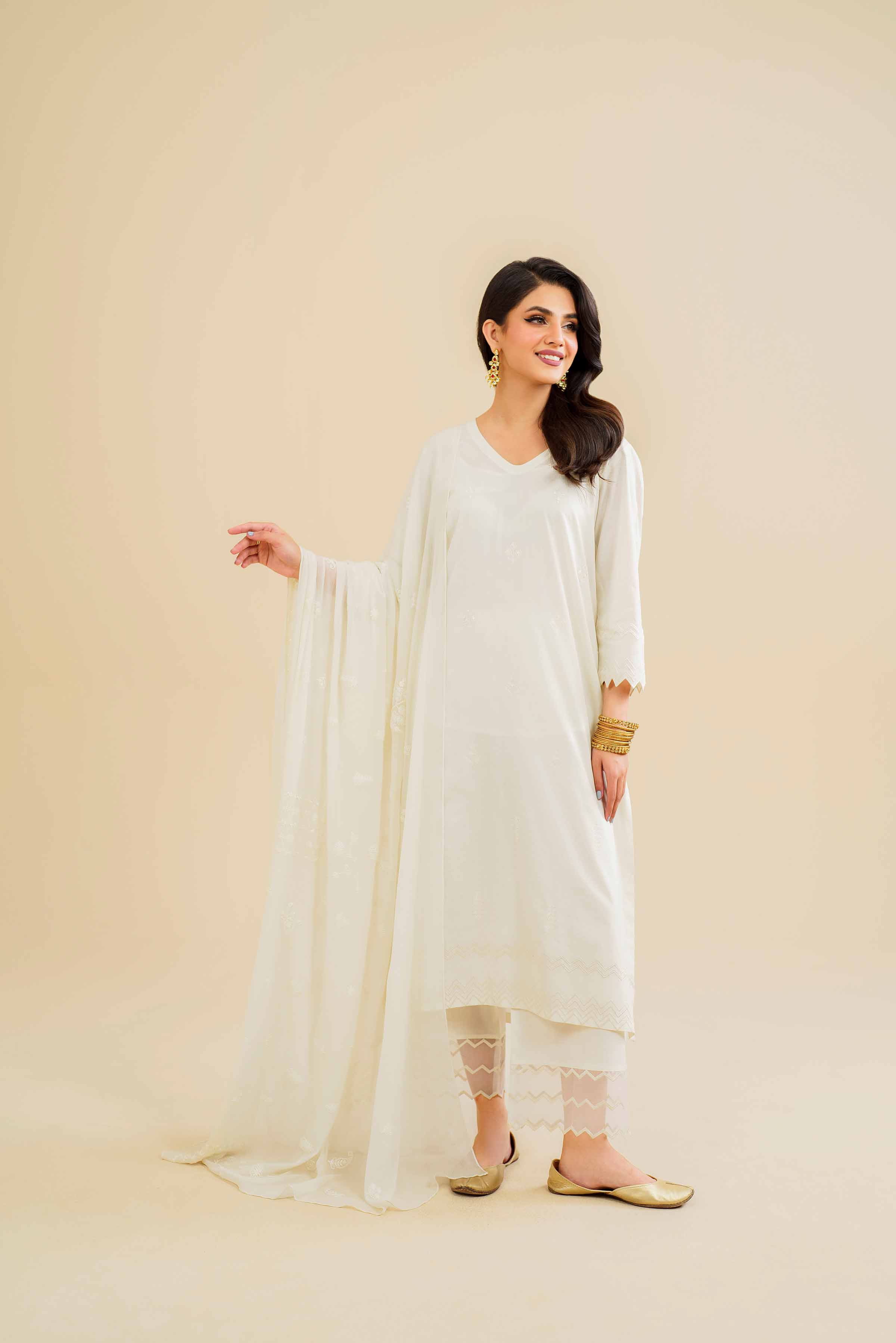 3 Piece - Embroidered Suit - KFE24-22 - Image 4