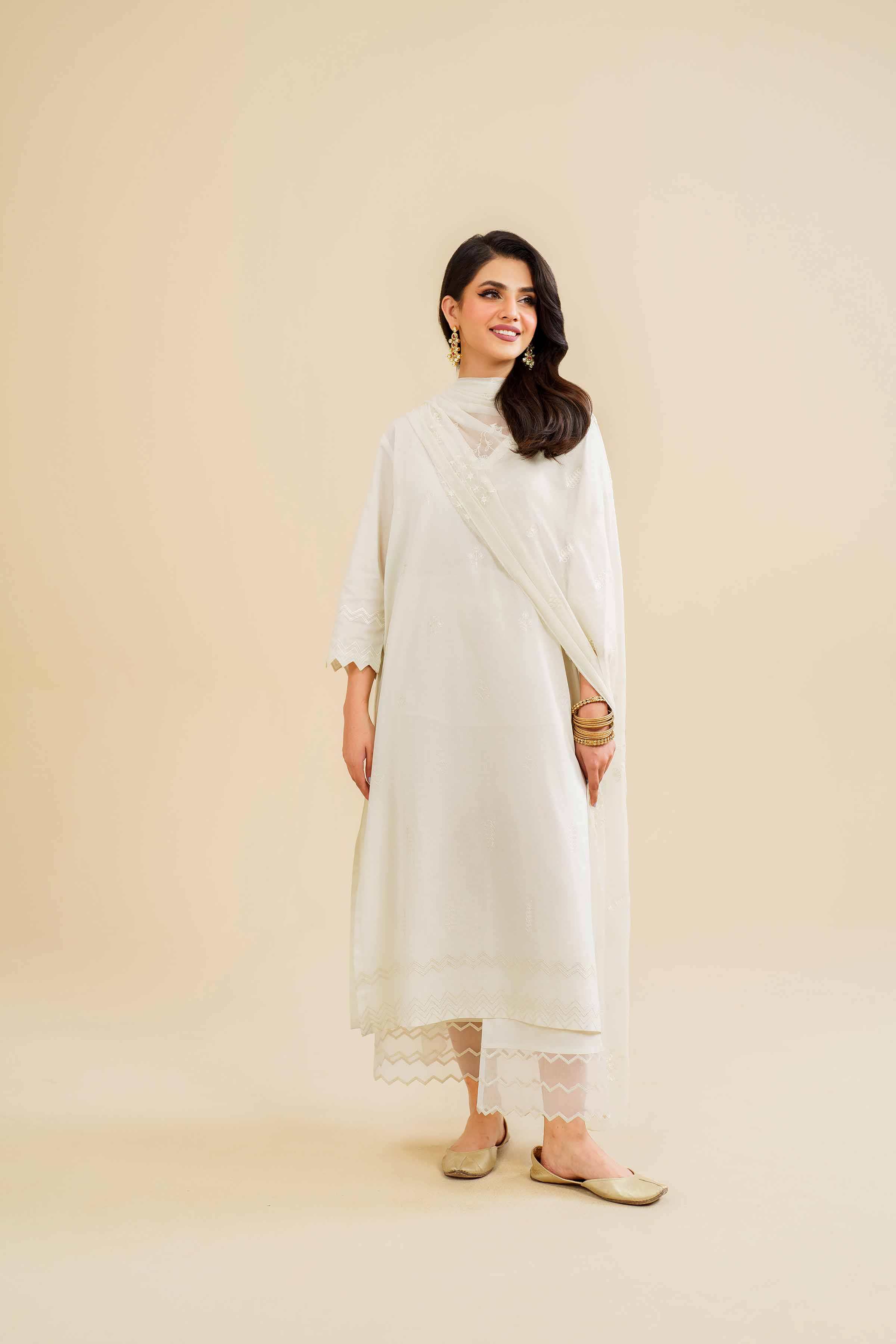 3 Piece - Embroidered Suit - KFE24-22 - Image 5