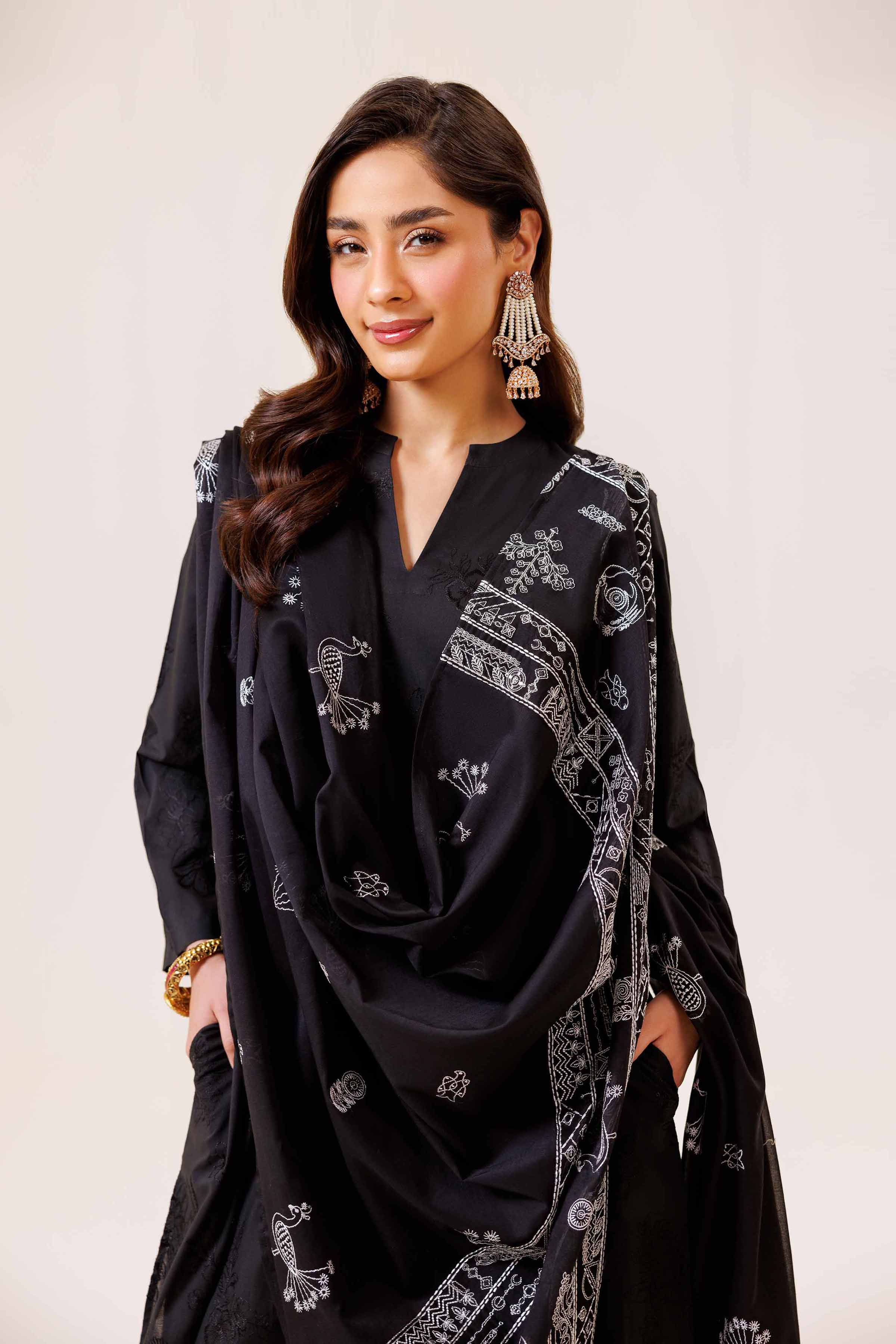 3 Piece - Embroidered Suit - KFE24-24 - Image 2