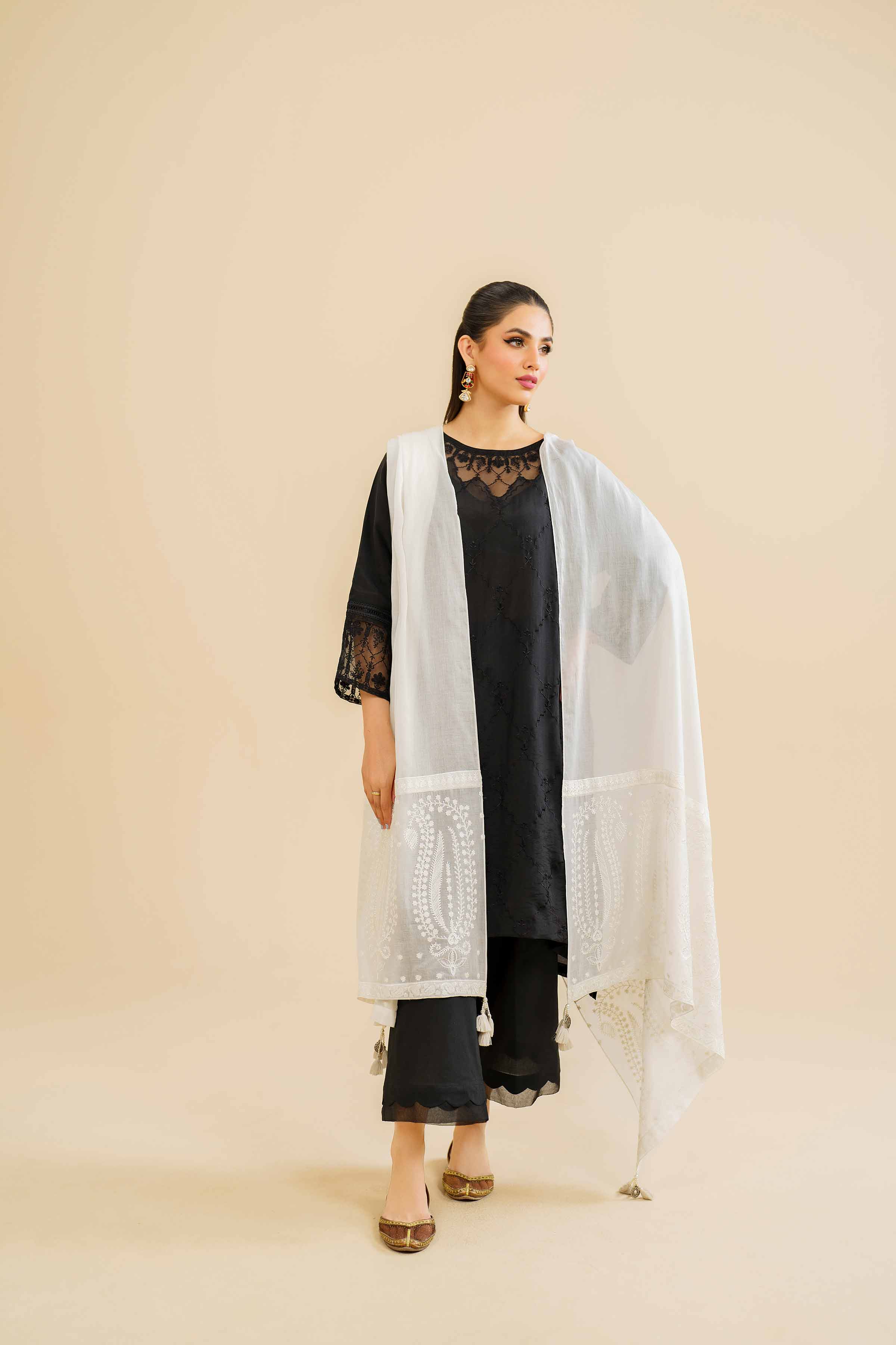 Embroidered Dupatta - KFE24-66 - Image 4