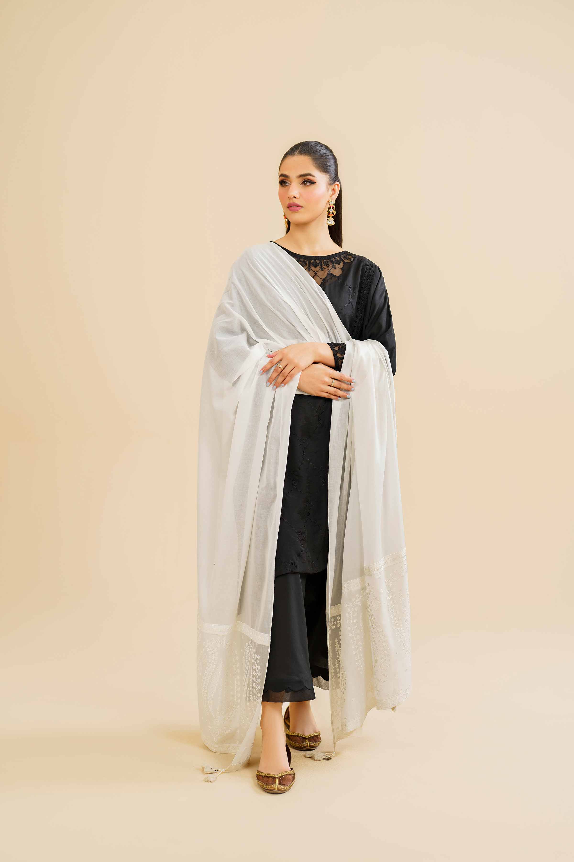 Embroidered Dupatta - KFE24-66 - Image 5