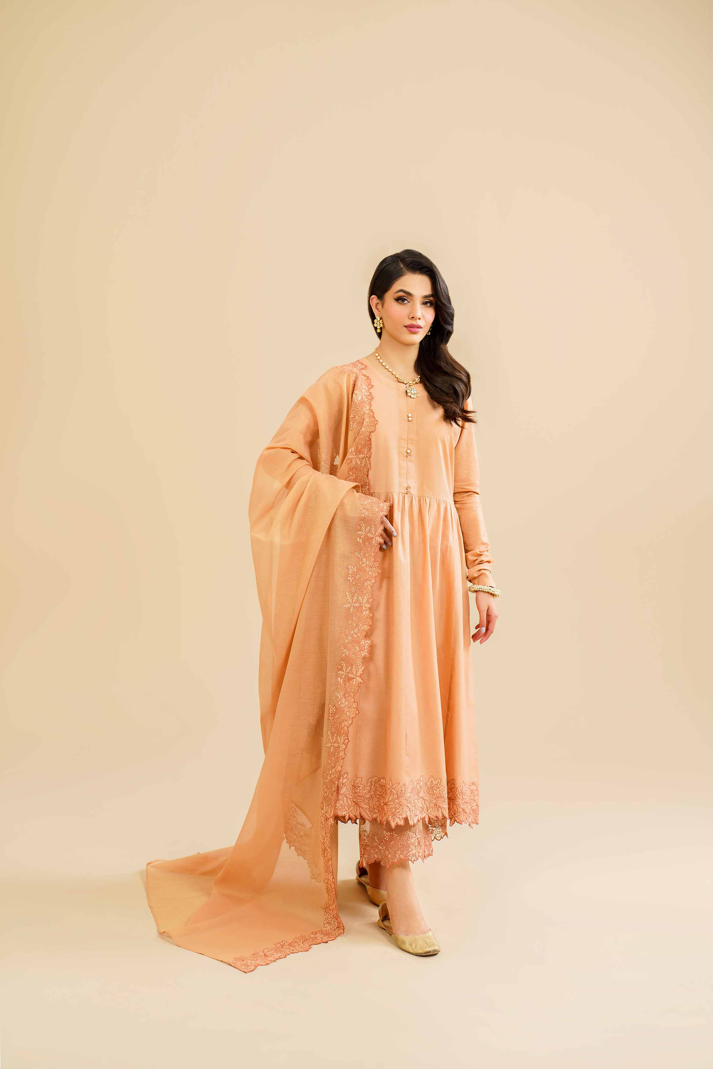 3 Piece - Embroidered Suit - KFE24-78 - Image 4