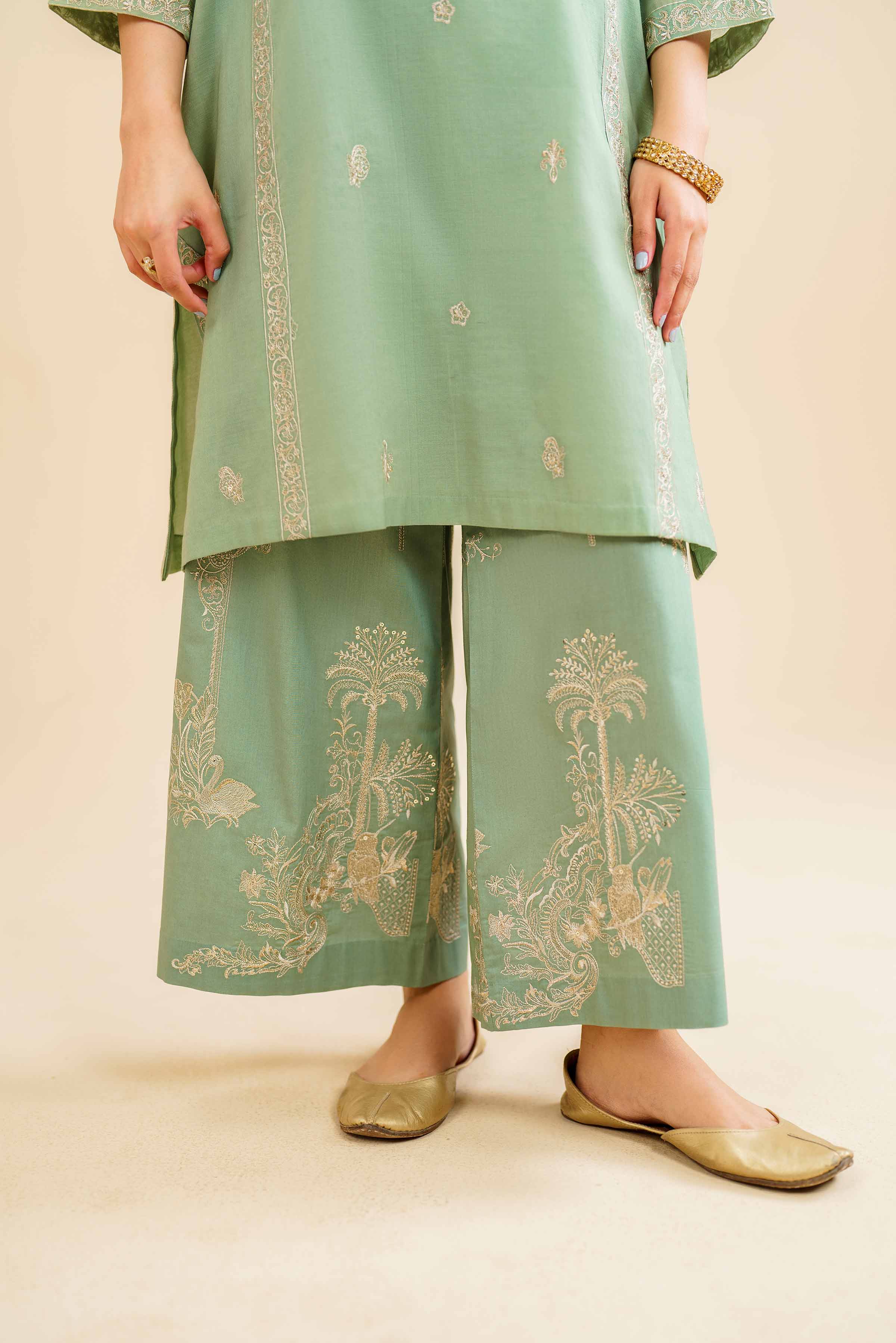 2 Piece - Embroidered Suit - KFE24-80 - Image 7