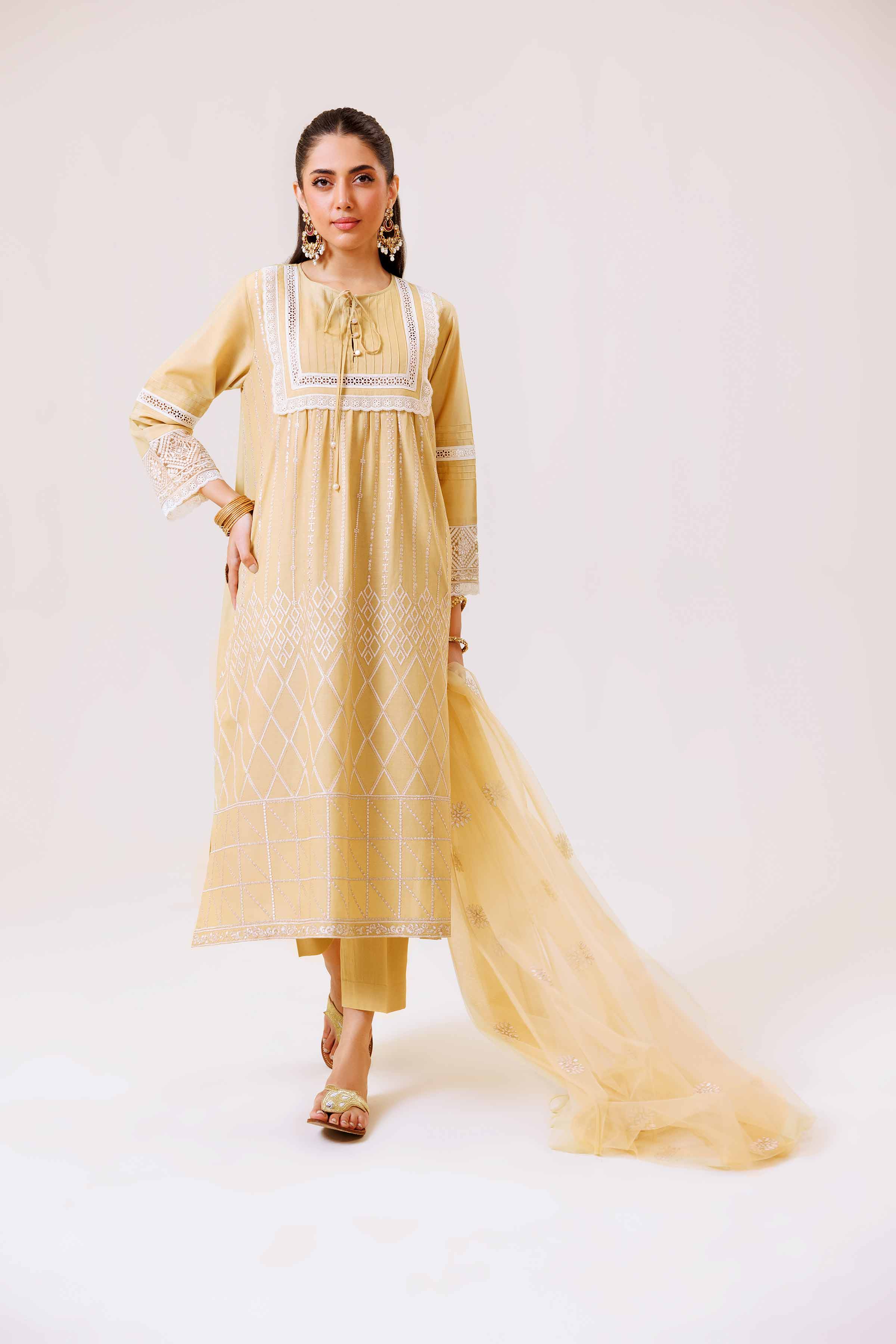 3 Piece - Embroidered Suit - KFE24-82 - Image 4