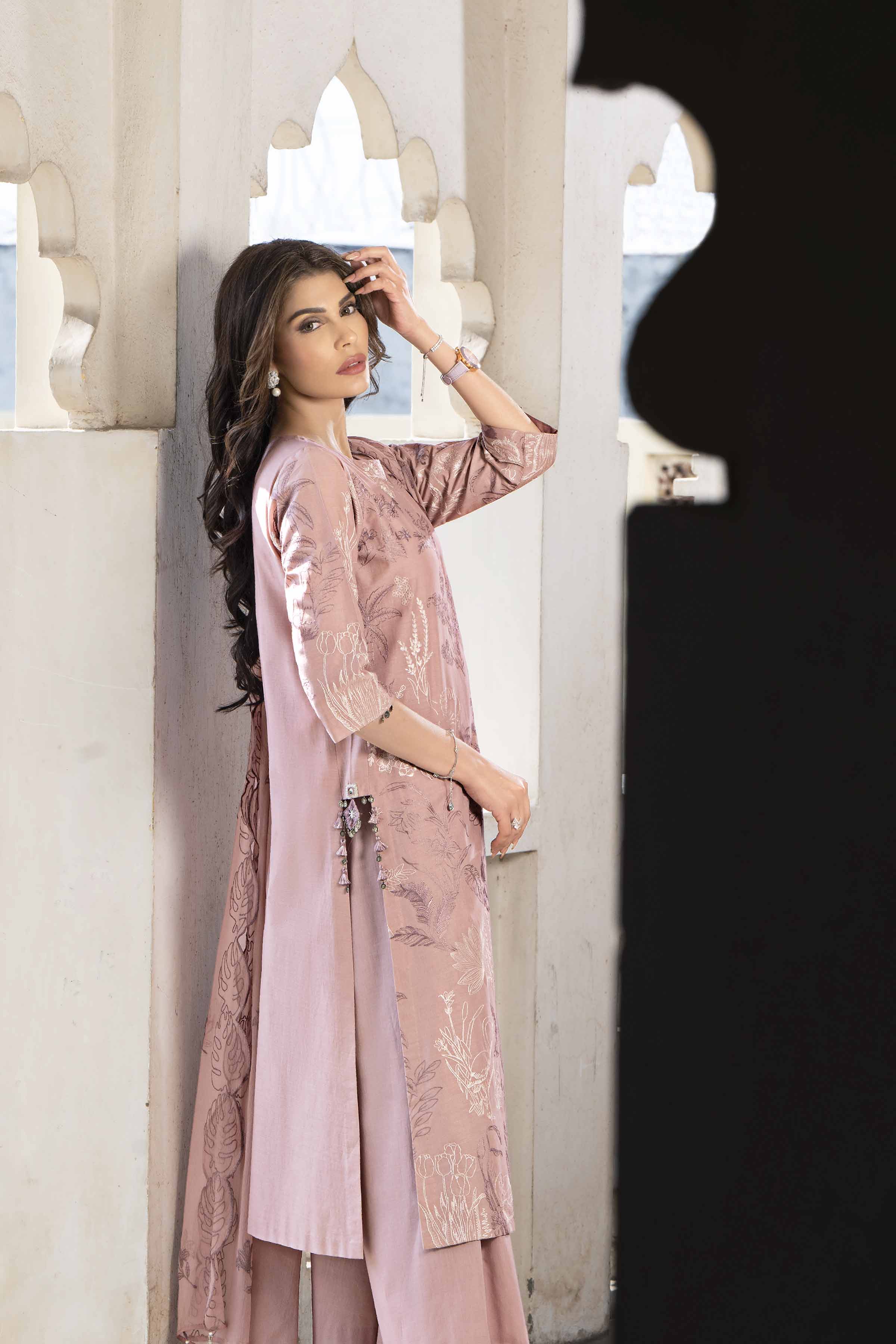 3 Piece - Embroidered Suit - KFE24-92 - Image 4