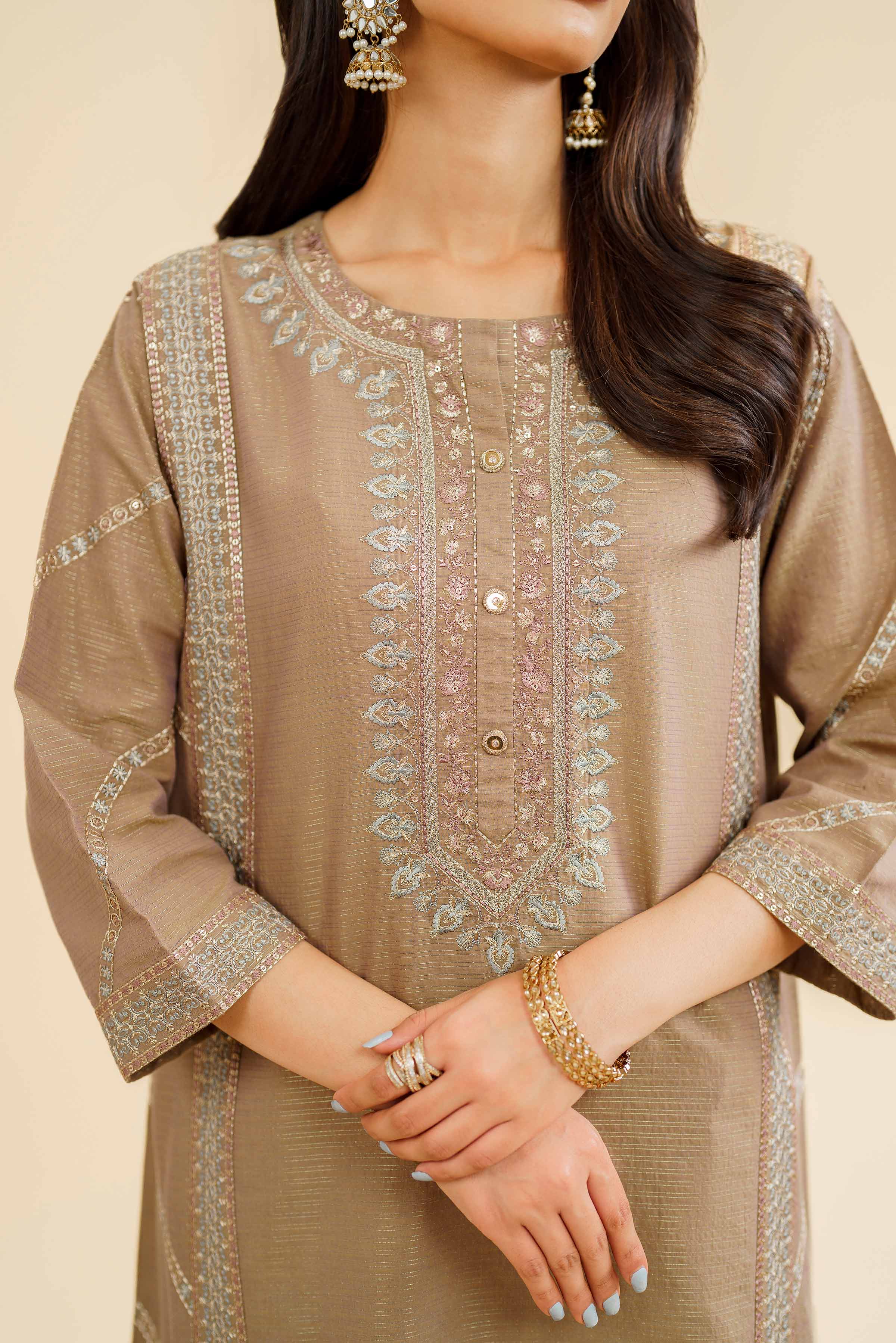 2 Piece - Embroidered Suit - KFE24-98 - Image 7