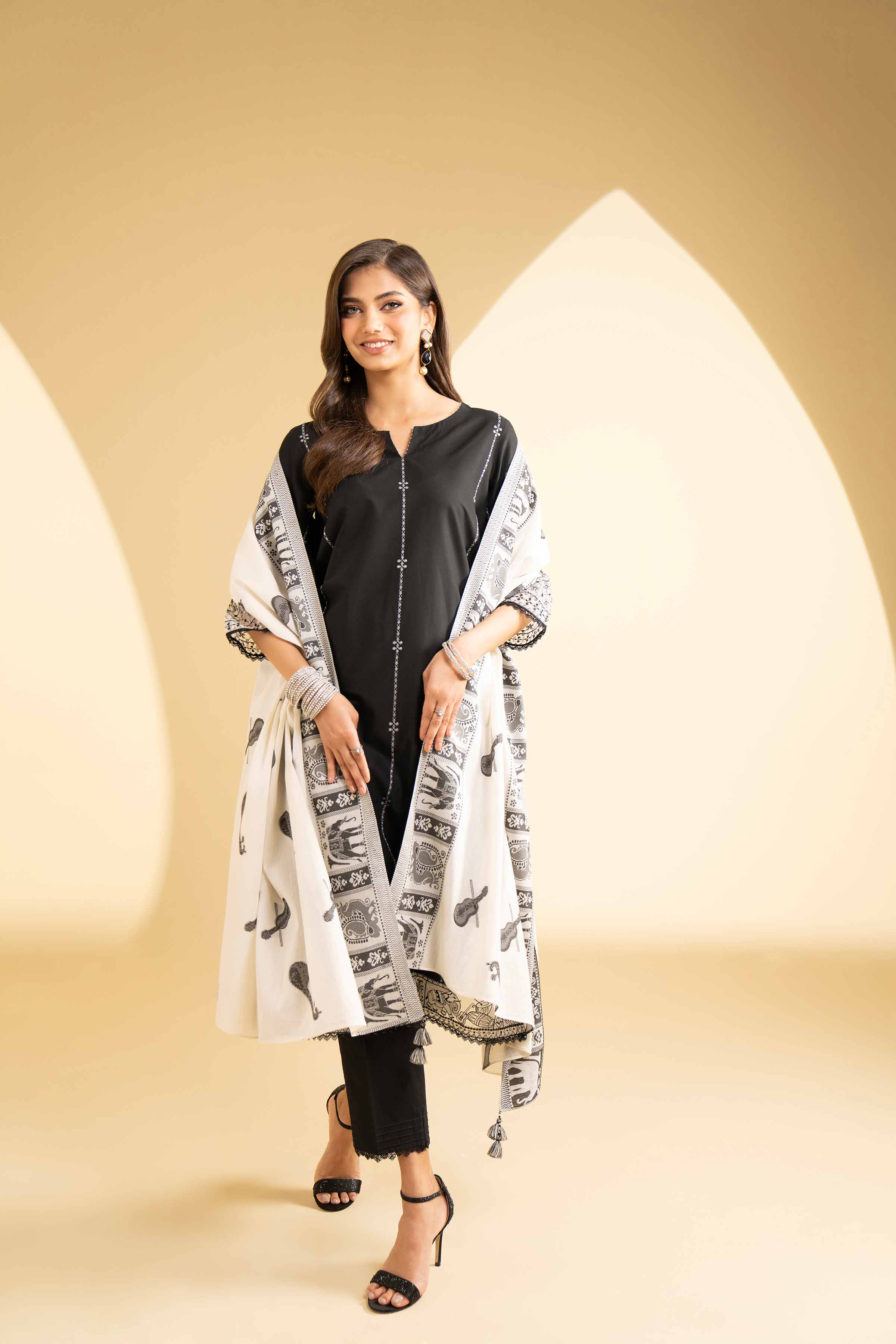 3 Piece - Embroidered Suit - KFE25-01 - Image 5