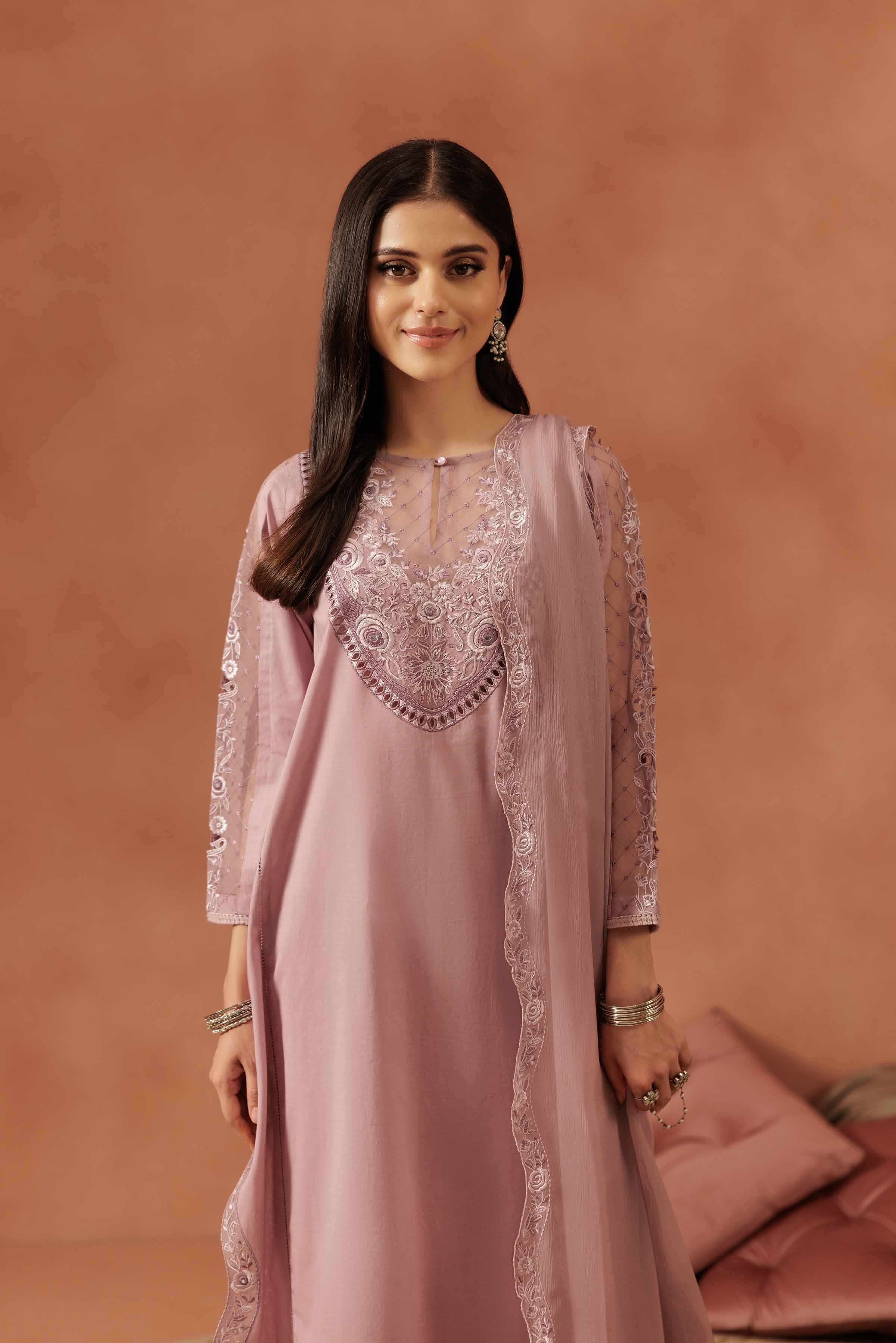 3 Piece - Embroidered Suit - KFE25-115 - Image 4
