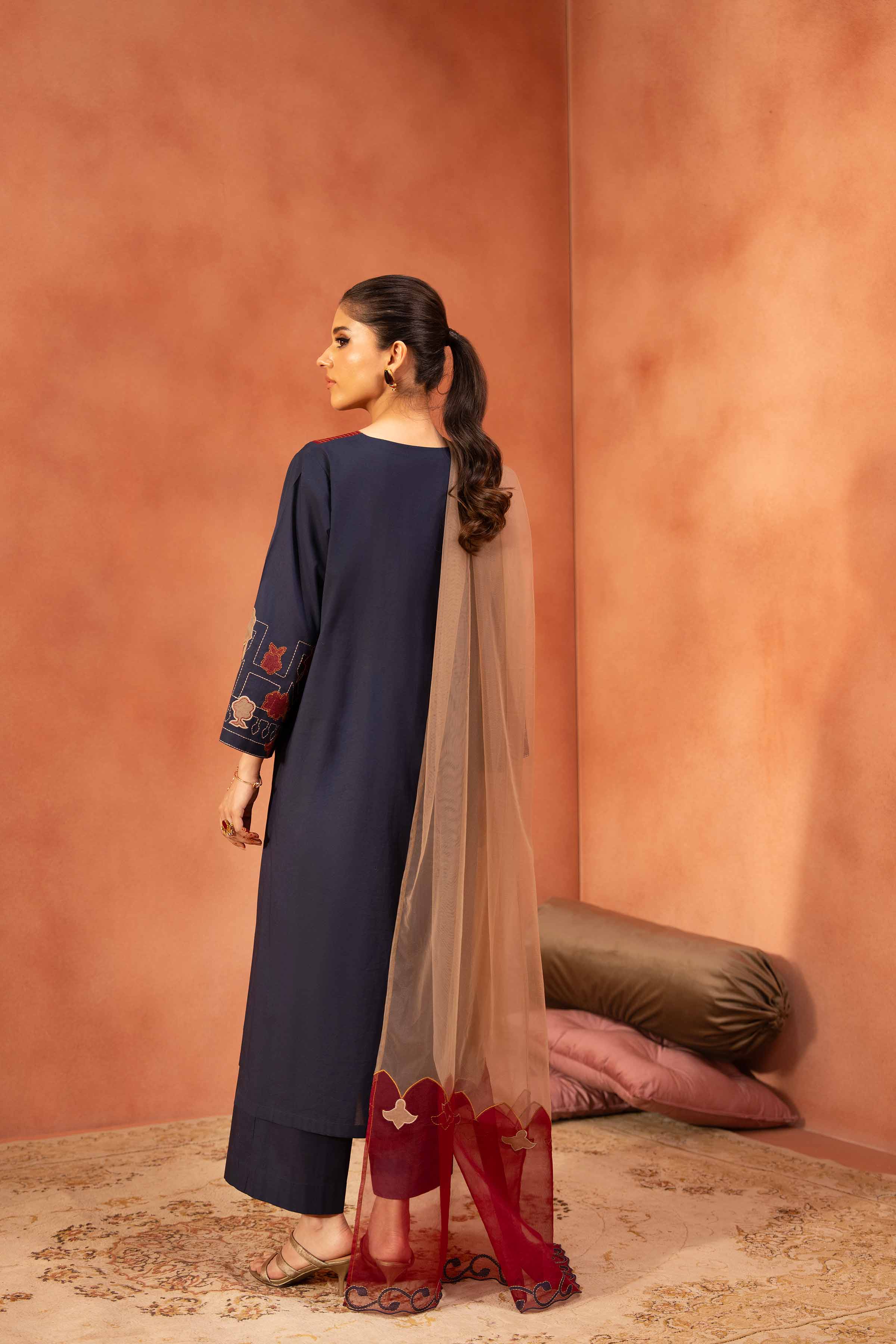 3 Piece - Embroidered Suit - KFE25-126 - Image 11