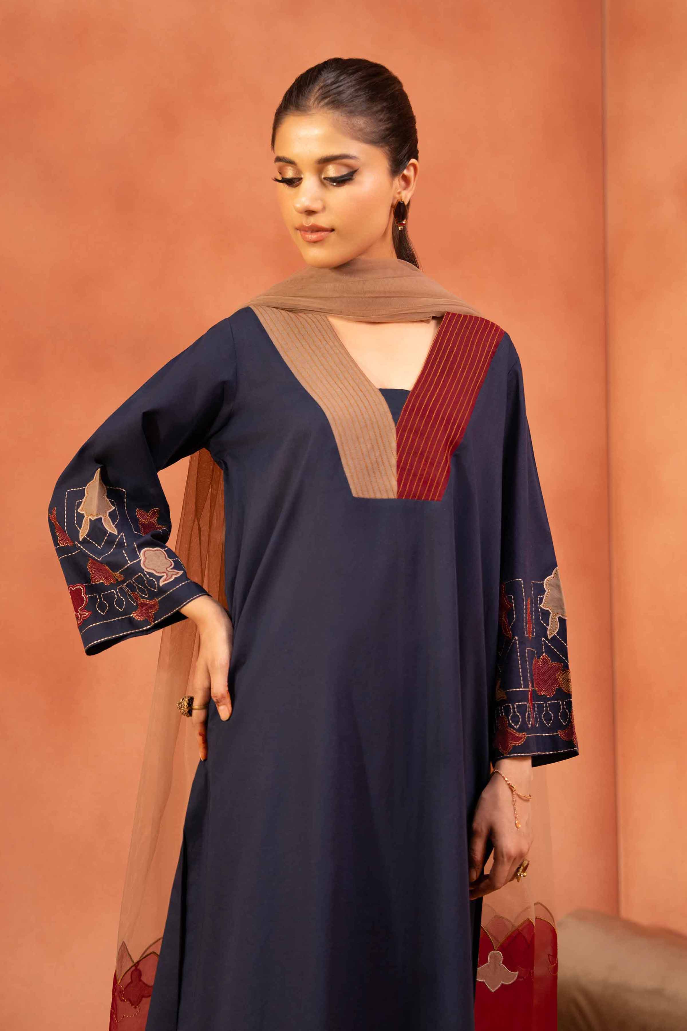 3 Piece - Embroidered Suit - KFE25-126 - Image 2