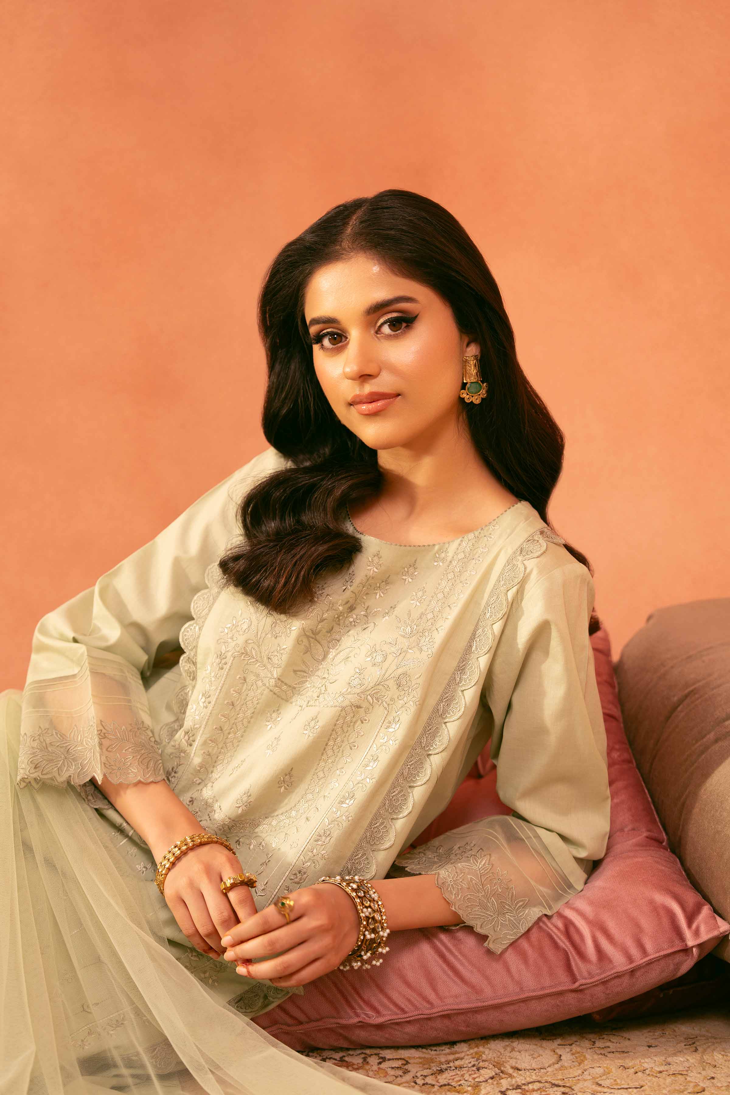 3 Piece - Embroidered Suit - KFE25-133 - Image 7