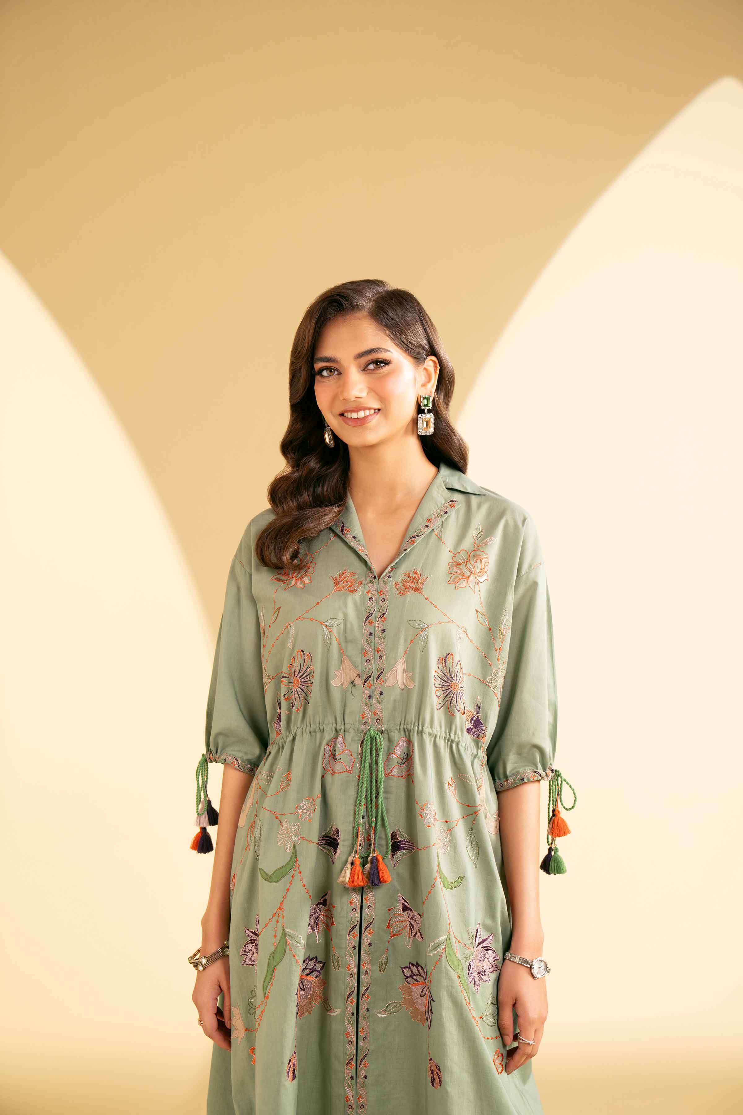 2 Piece - Embroidered Suit - KFE25-14 - Image 5