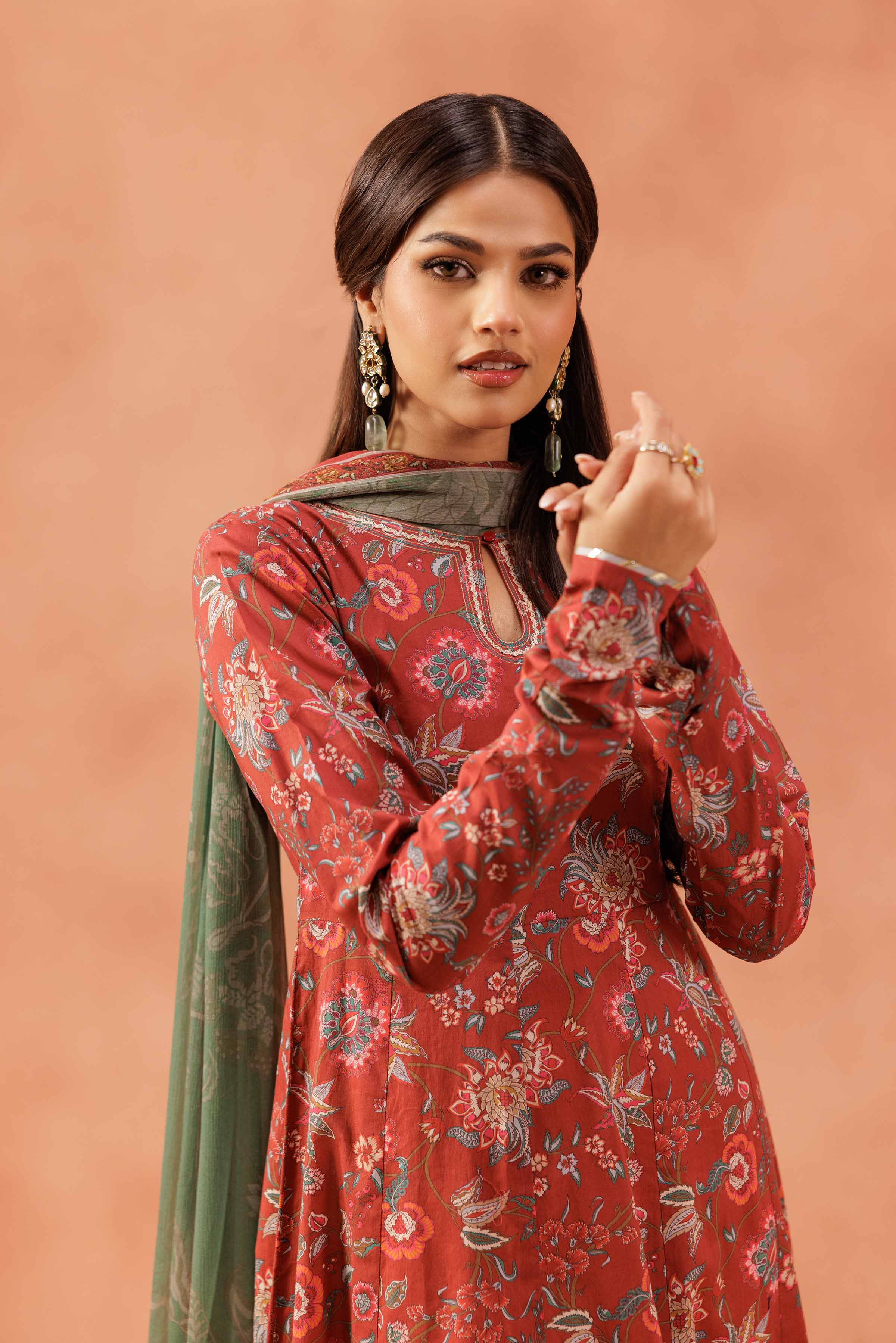 2 Piece - Embroidered Suit - KFE25-144 - Image 5