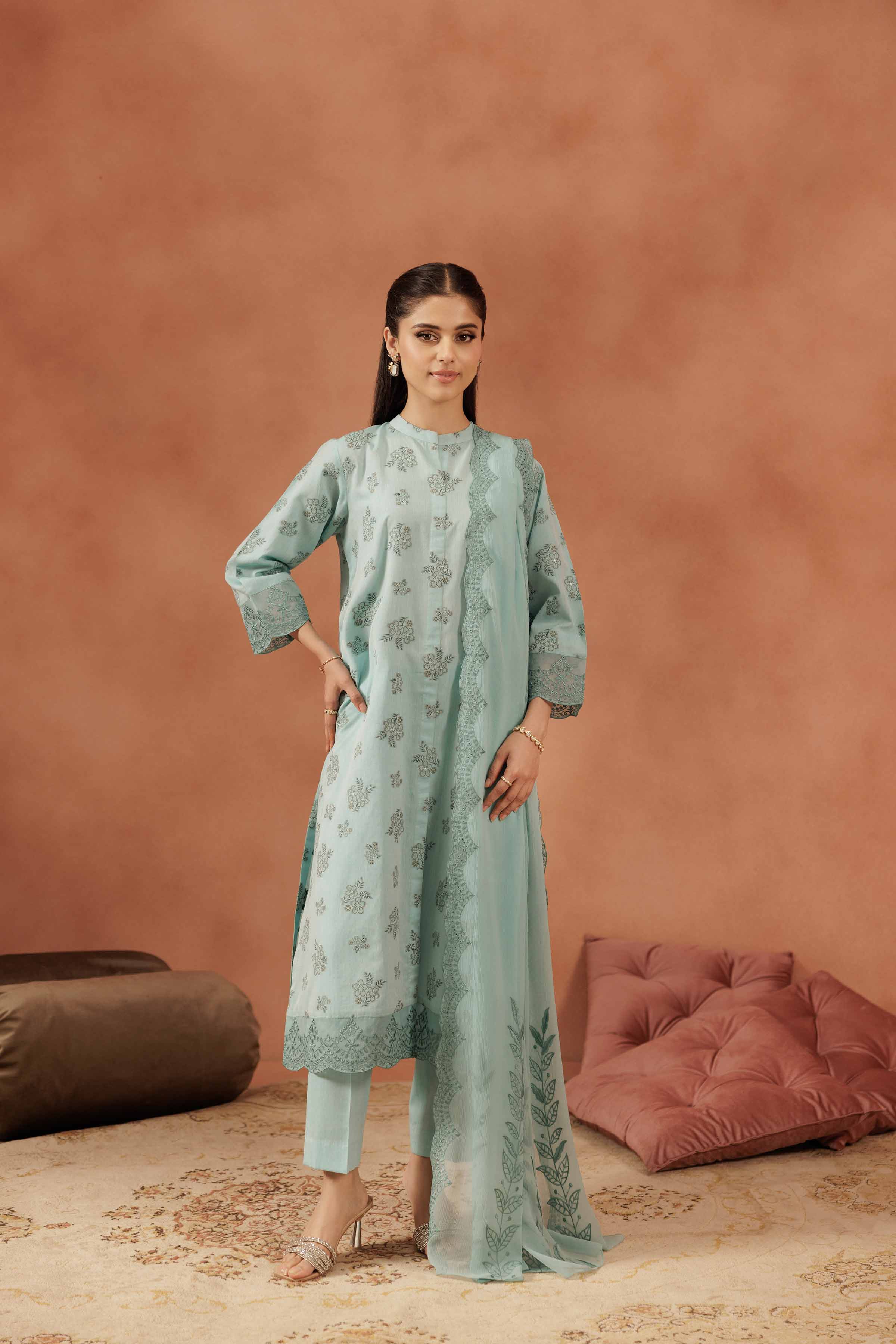 3 Piece - Embroidered Suit - KFE25-159 - Image 4