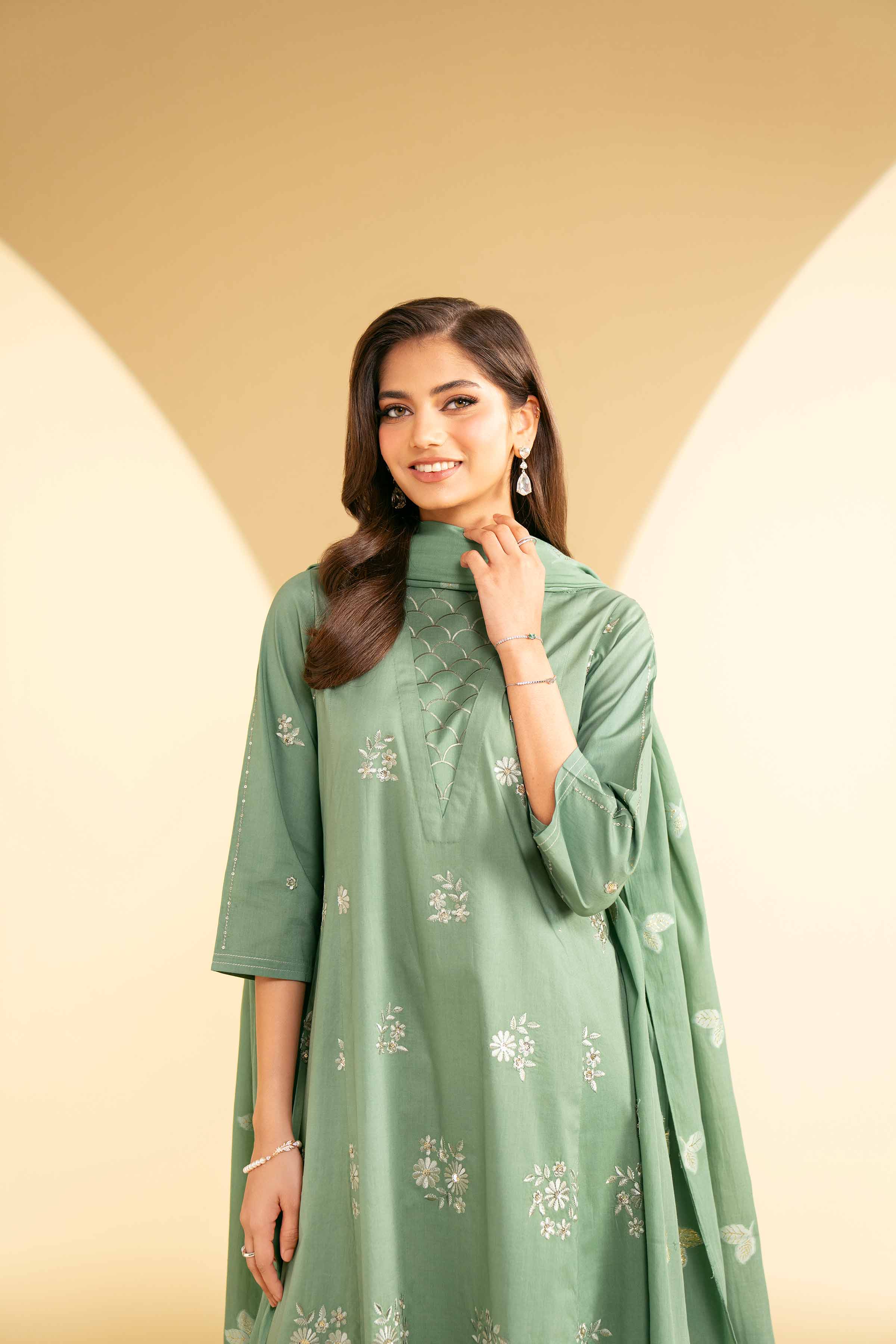 3 Piece - Embroidered Suit - KFE25-16 - Image 5