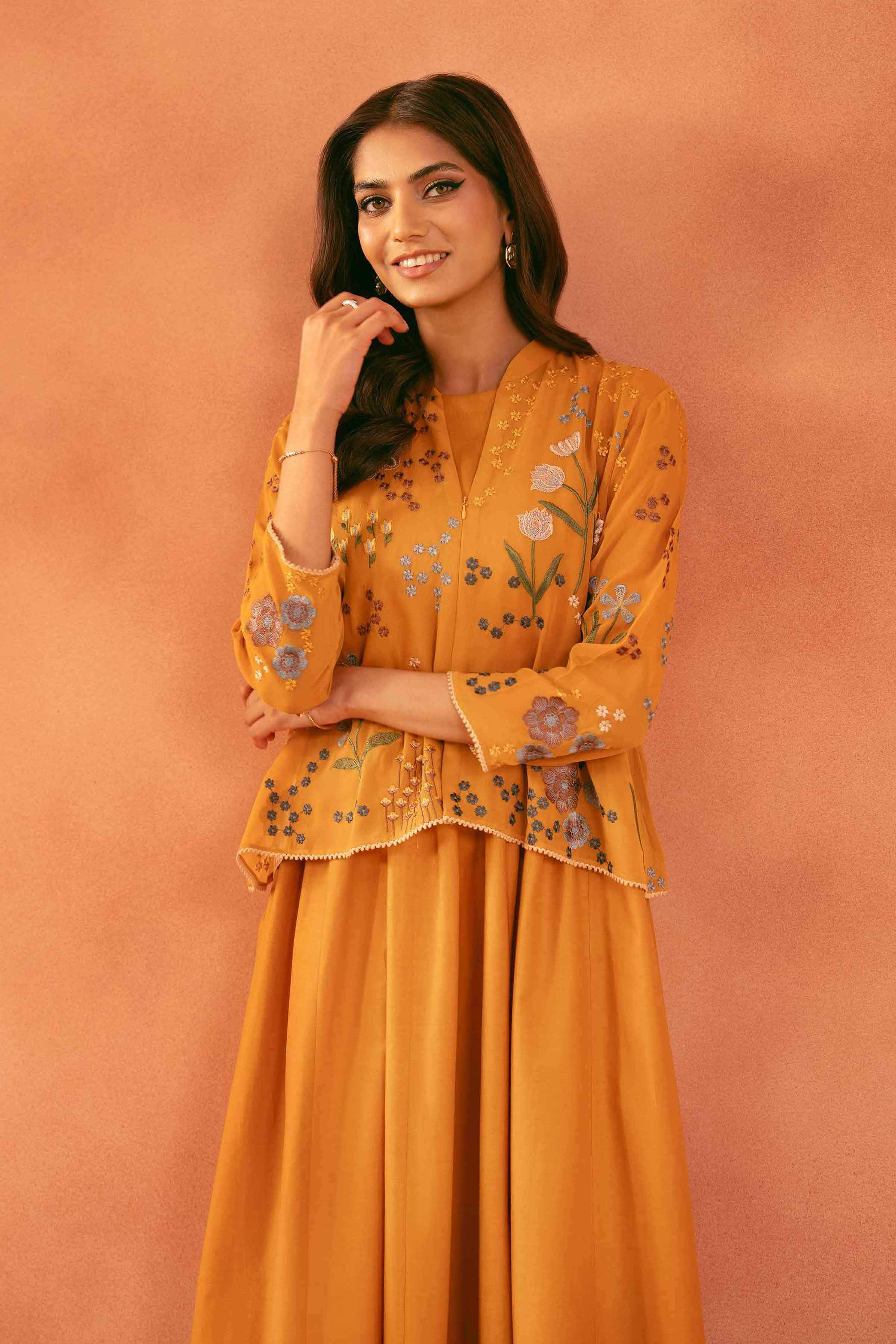 2 Piece - Embroidered Suit - KFE25-169 - Image 2