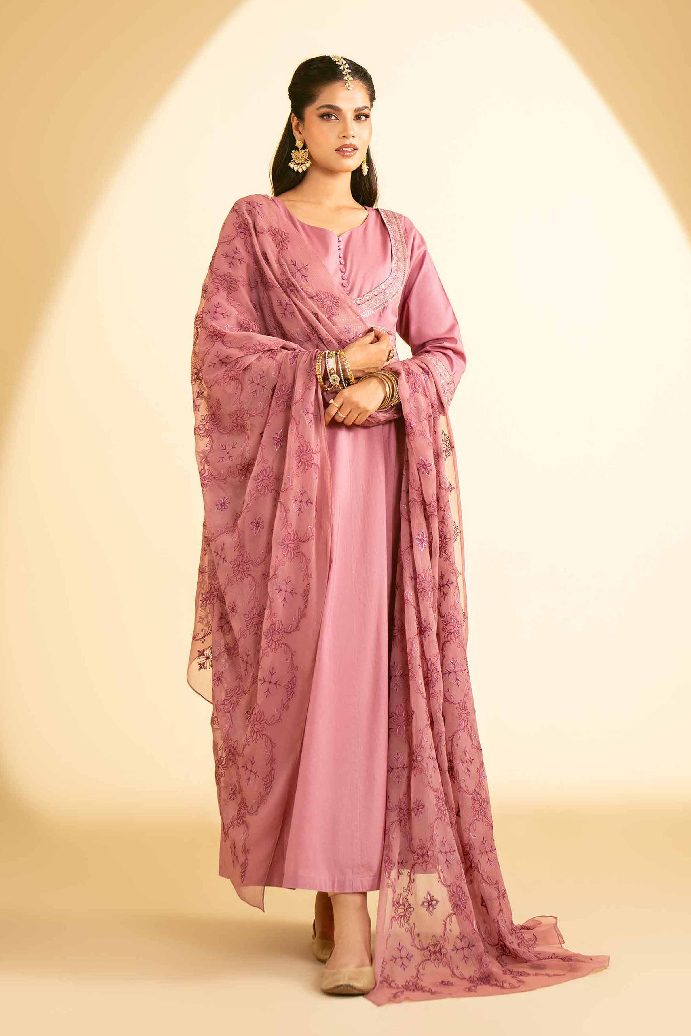 2 Piece - Embroidered Suit - KFE25-18 - Image 2