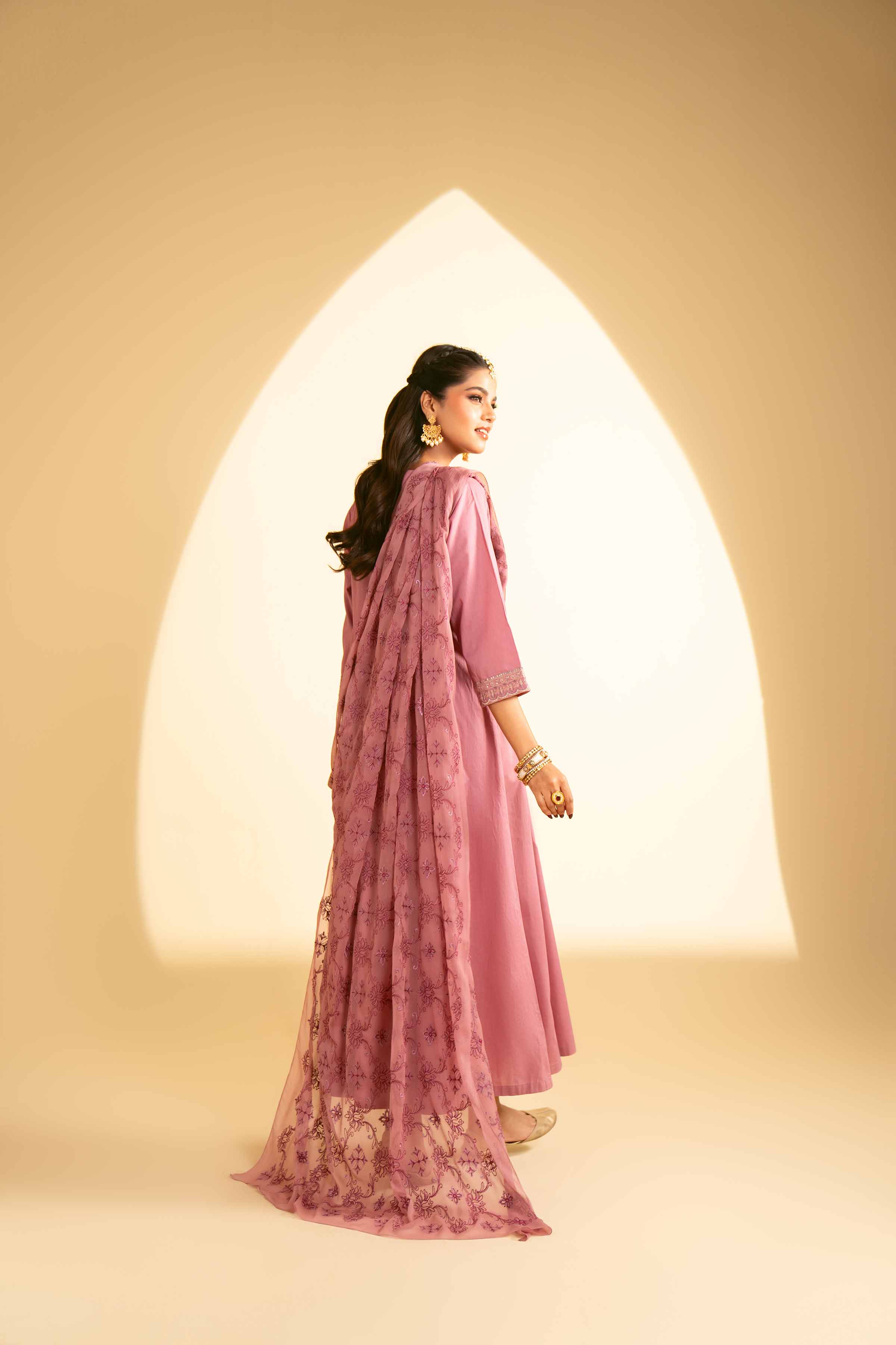 2 Piece - Embroidered Suit - KFE25-18 - Image 3