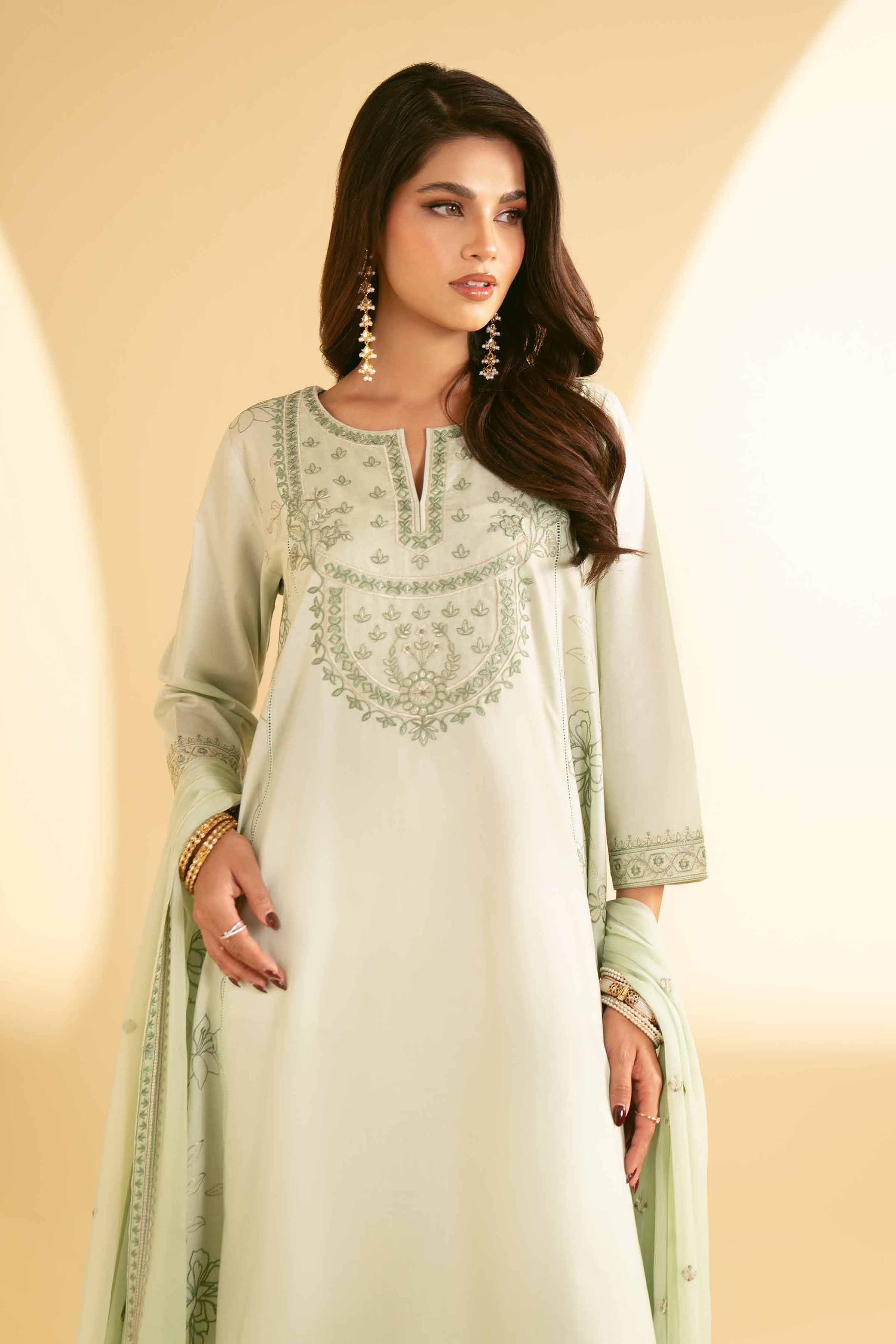 2 Piece - Embroidered Suit - KFE25-22 - Image 2
