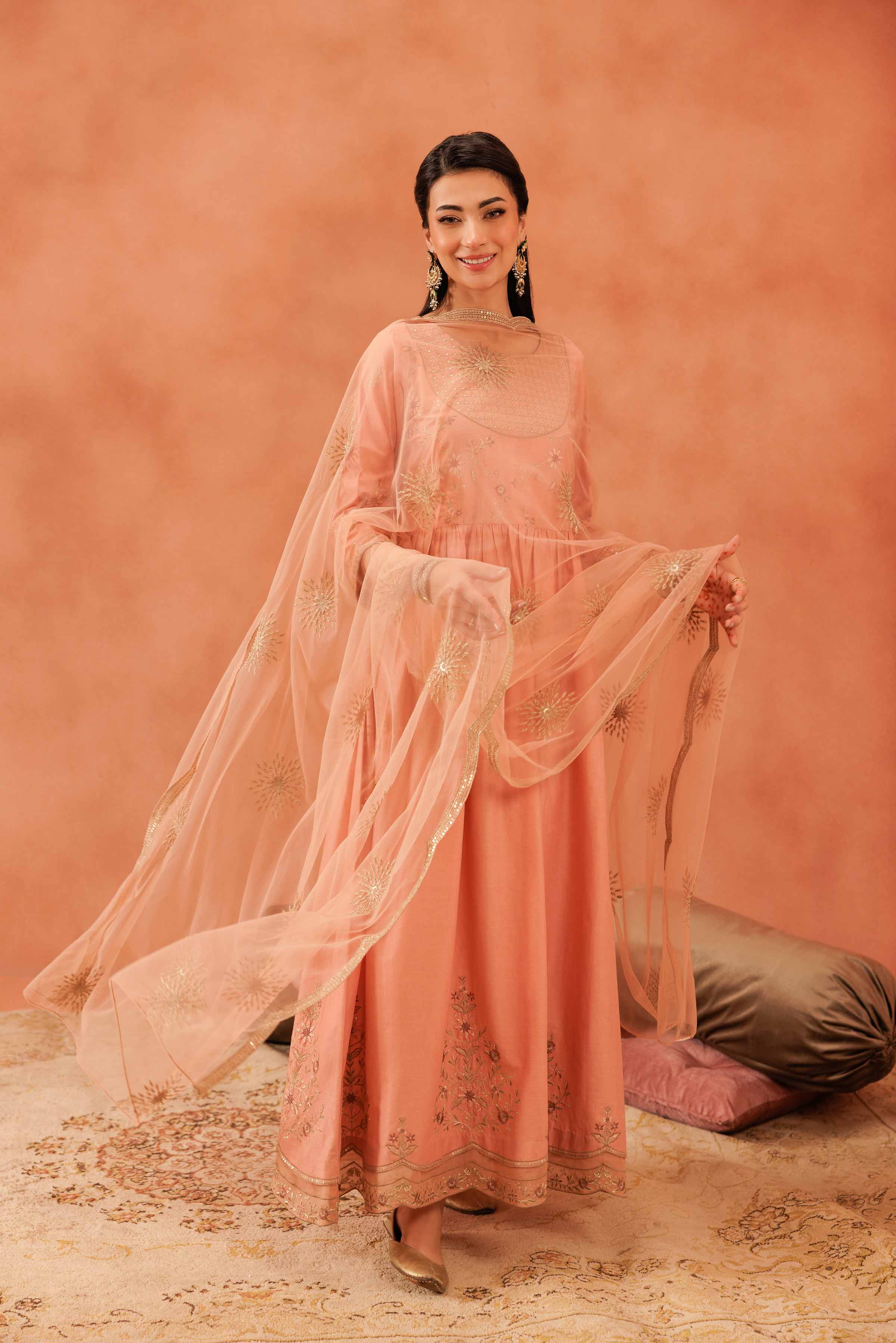 2 Piece - Embroidered Suit - KFE25-36 - Image 7