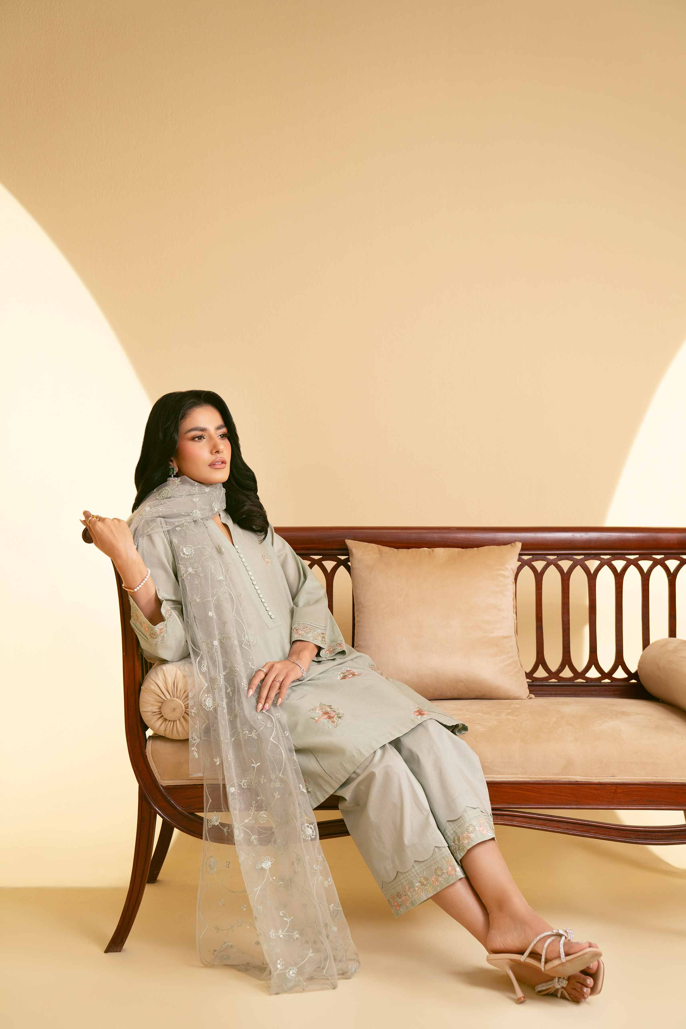 3 Piece - Embroidered Suit - KFE25-42 - Image 3