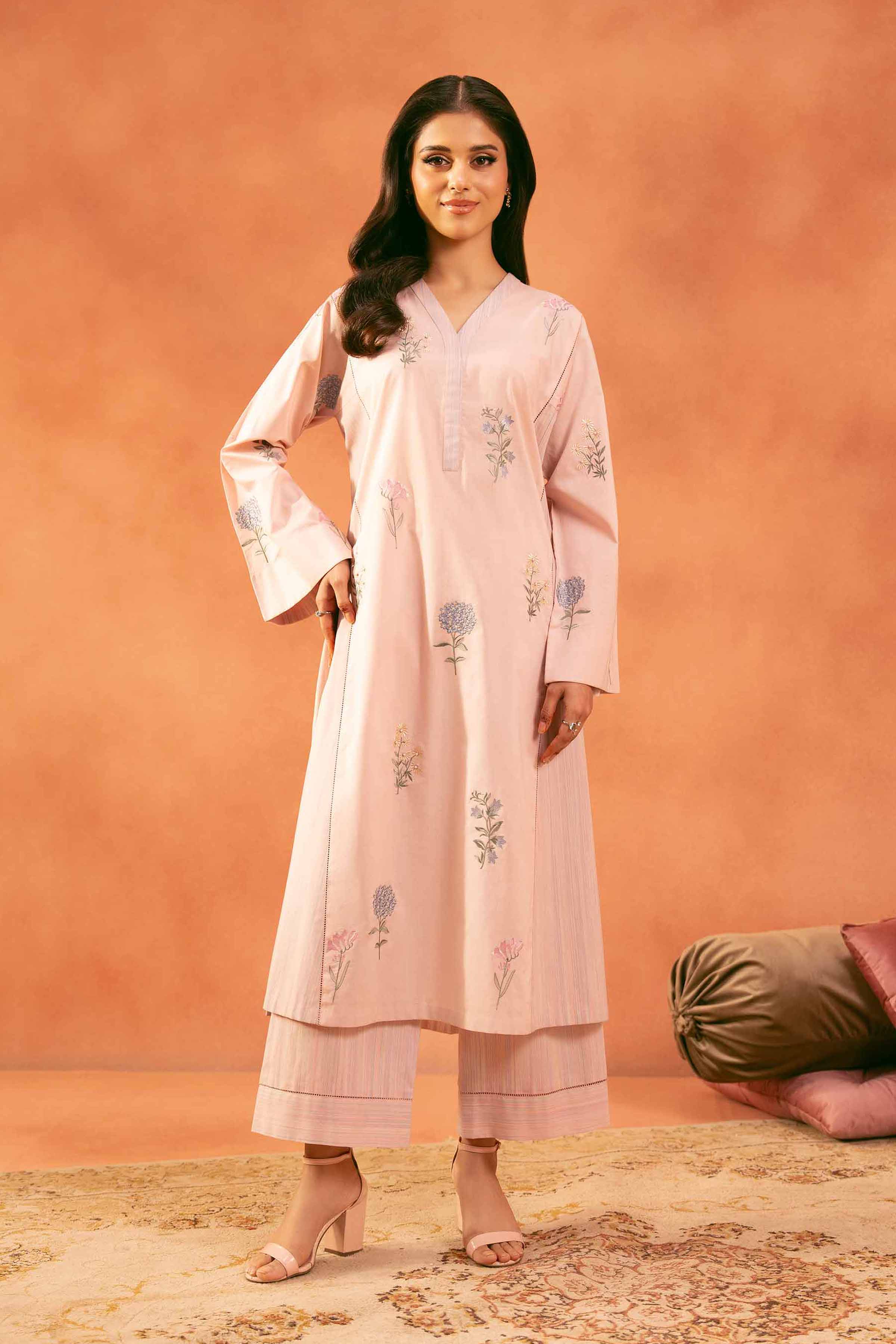 2 Piece - Embroidered Suit - KFE25-47 - Image 5