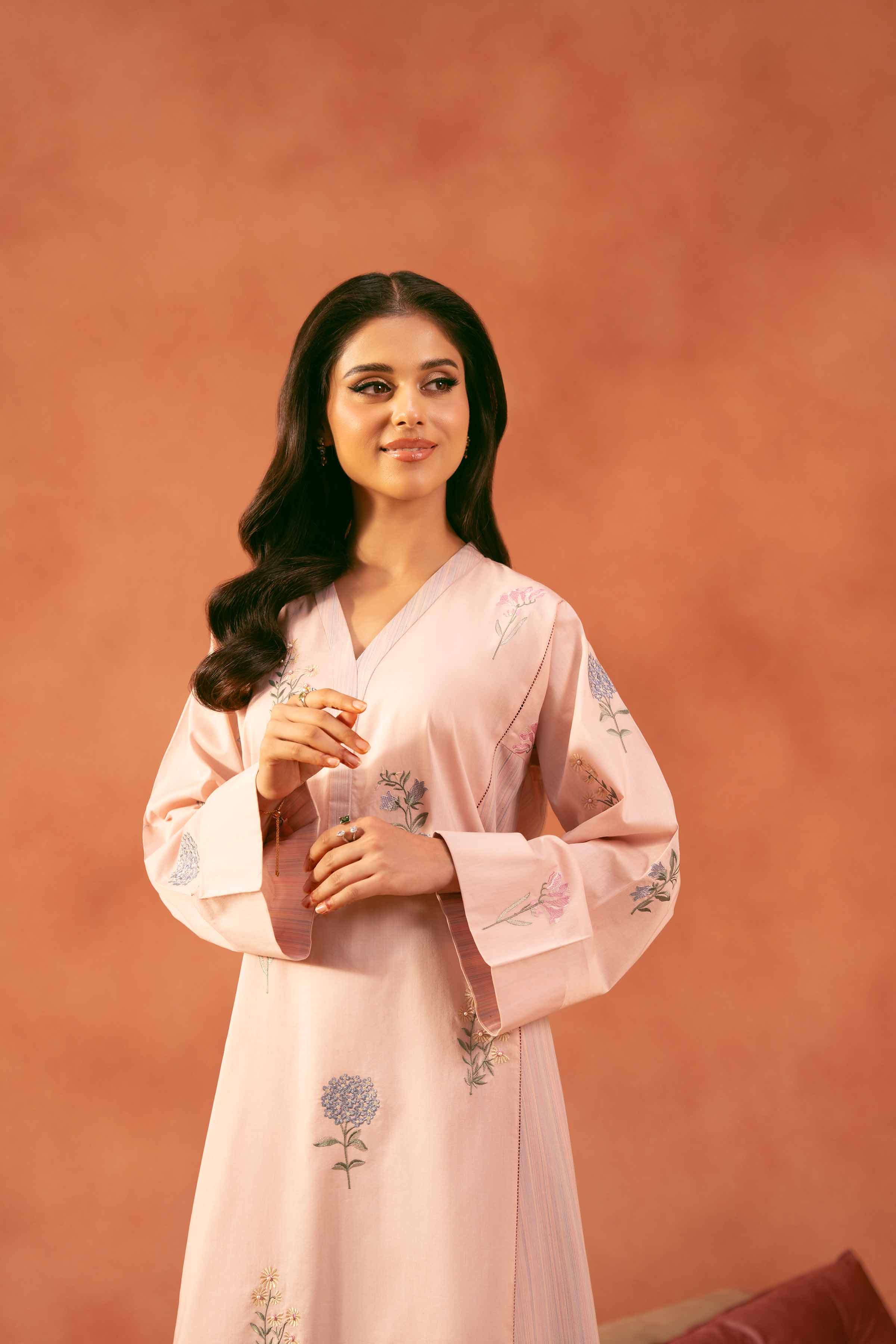 2 Piece - Embroidered Suit - KFE25-47 - Image 6
