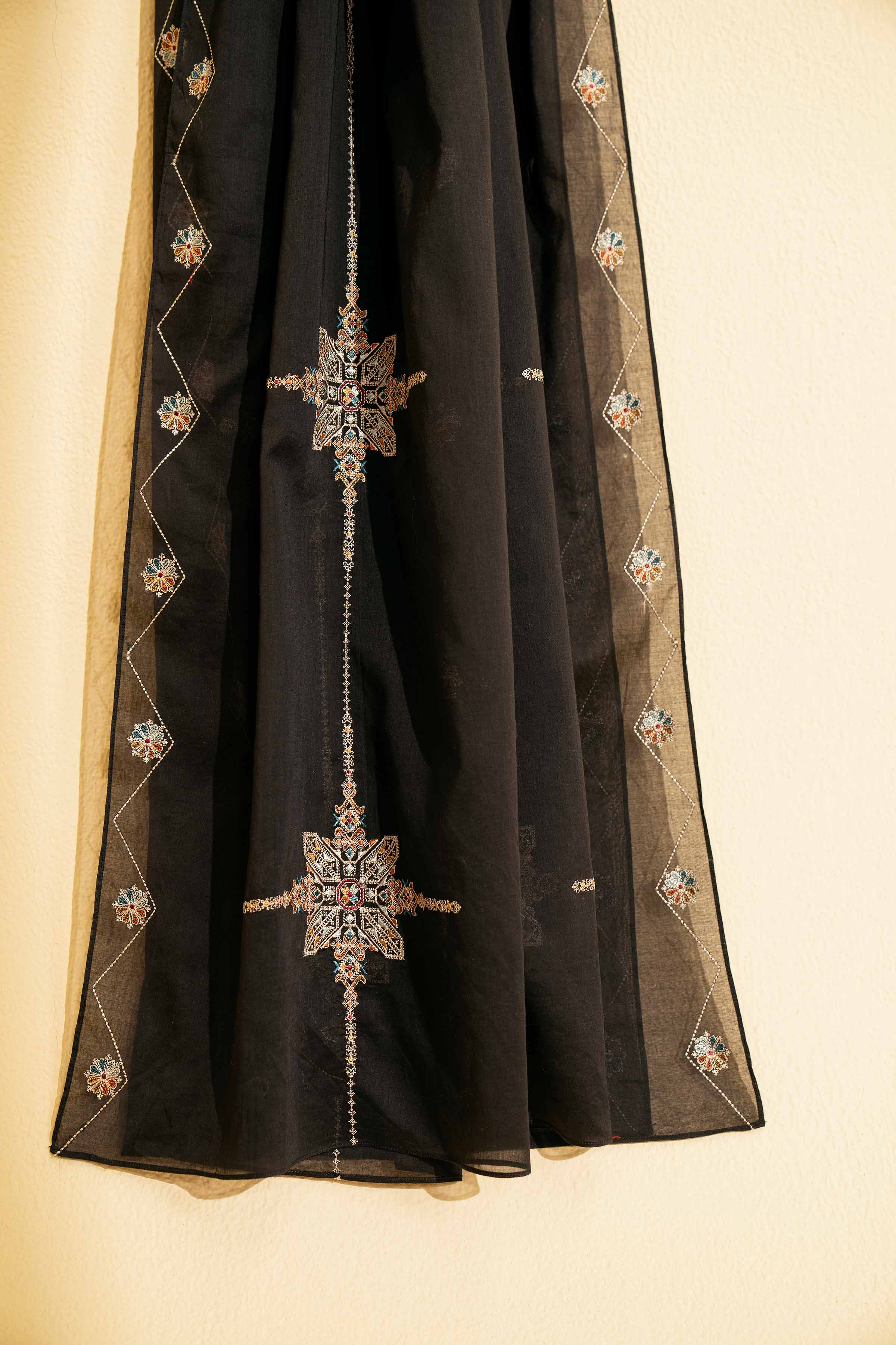 Embroidered Dupatta - KFE25-52 - Image 4
