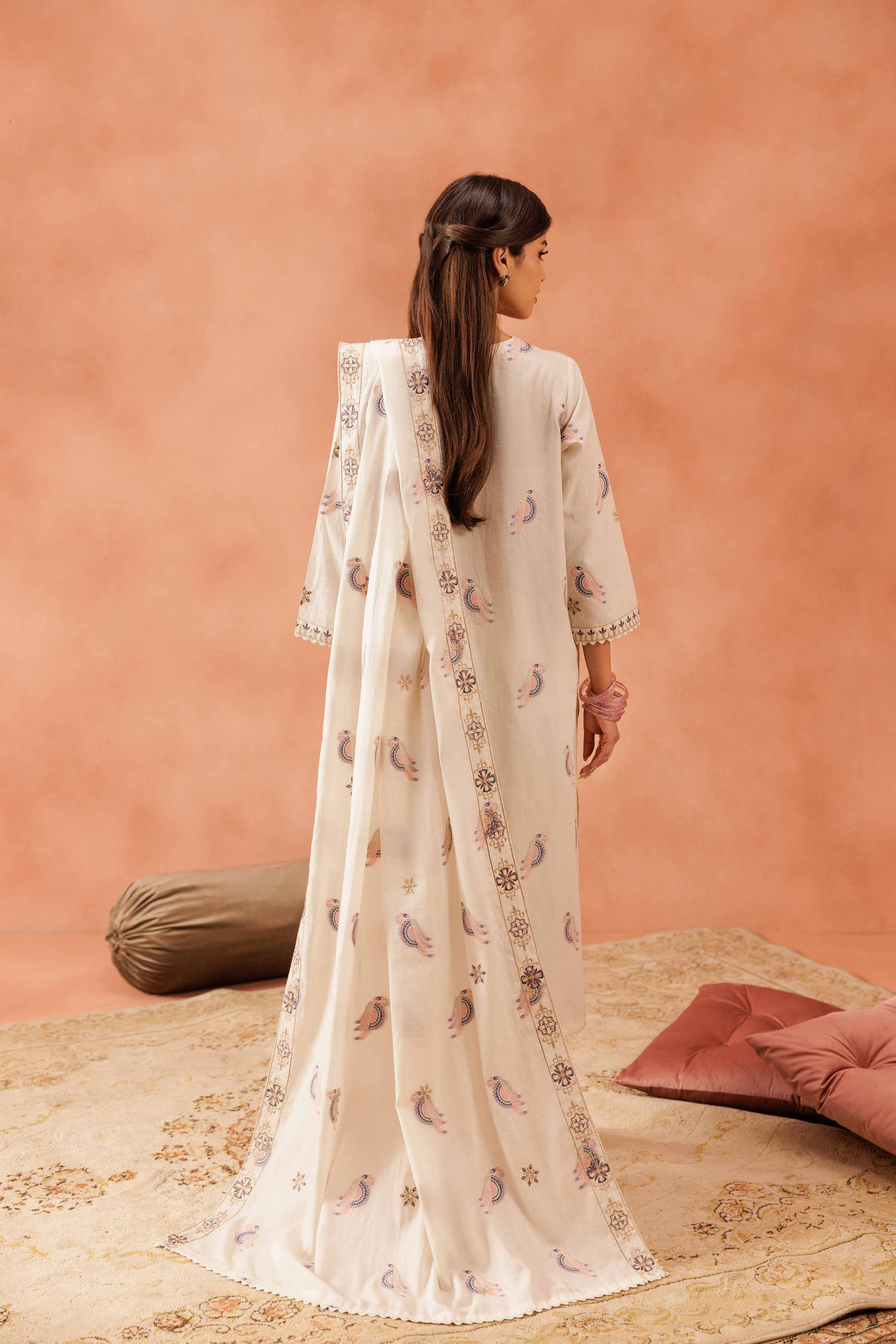 3 Piece - Embroidered Suit - KFE25-74 - Image 3